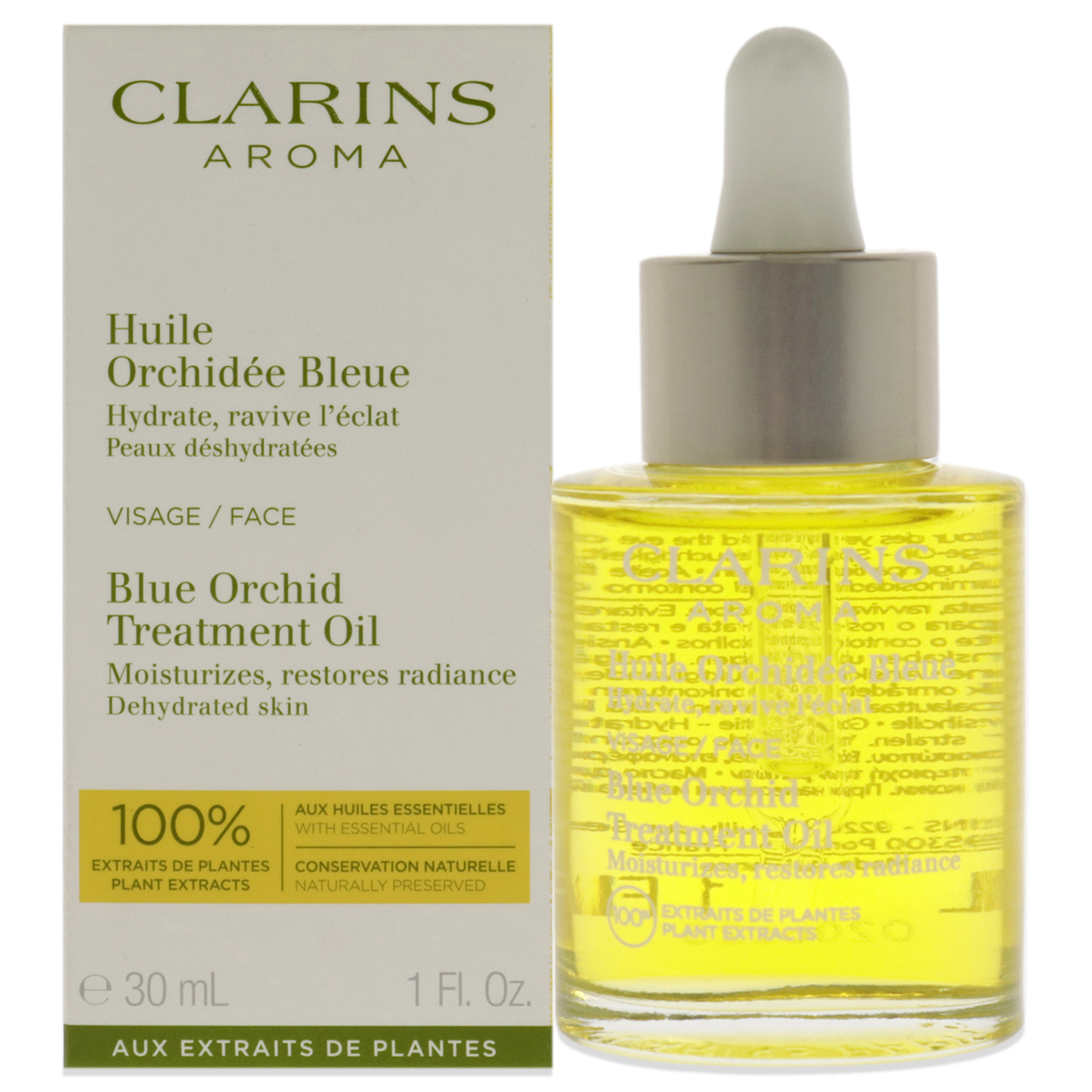 Foto 2 pulgar | Aceite Facial Clarins Orchid Para Piel Deshidratada 30 Ml - Venta Internacional.