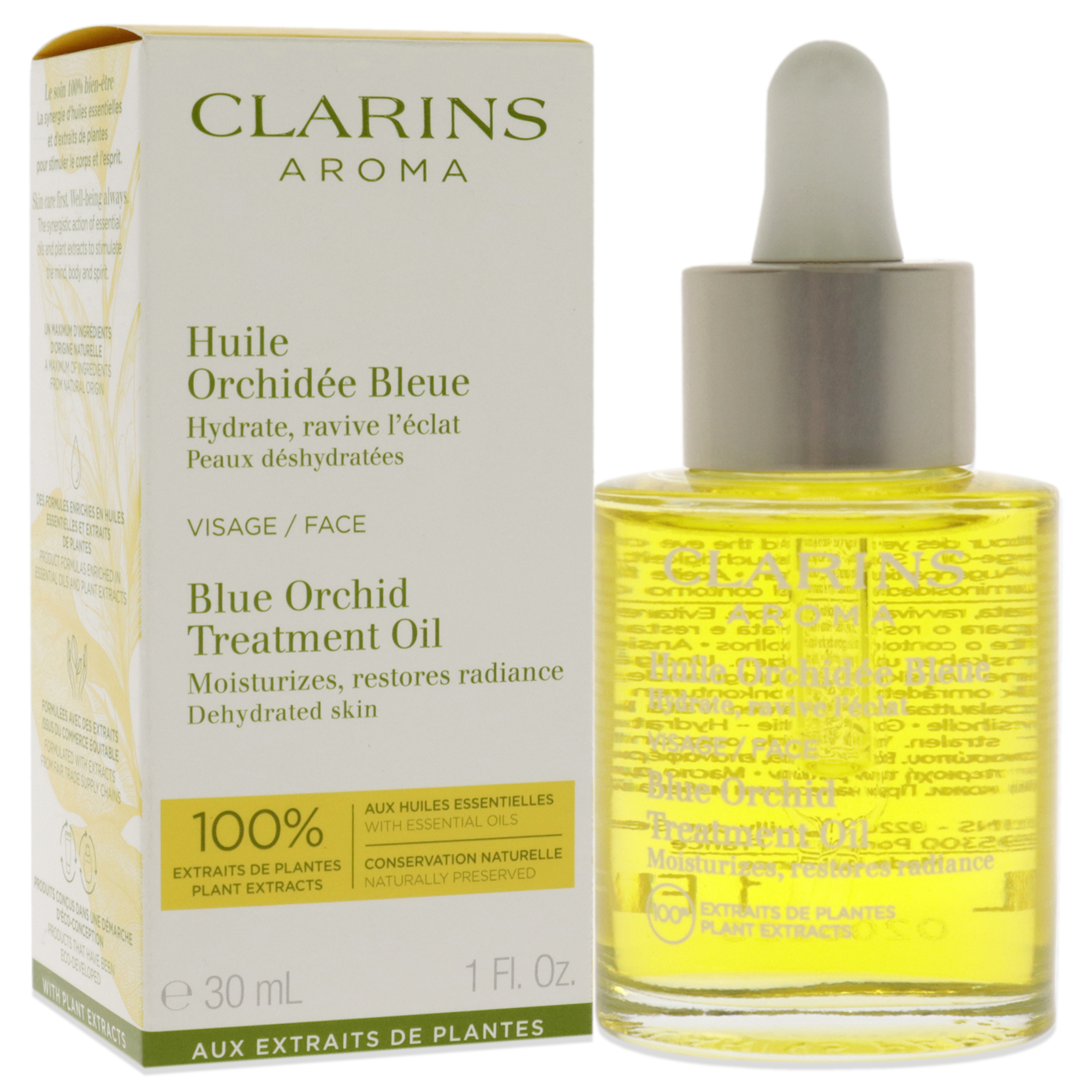 Foto 4 pulgar | Aceite Facial Clarins Orchid Para Piel Deshidratada 30 Ml - Venta Internacional.