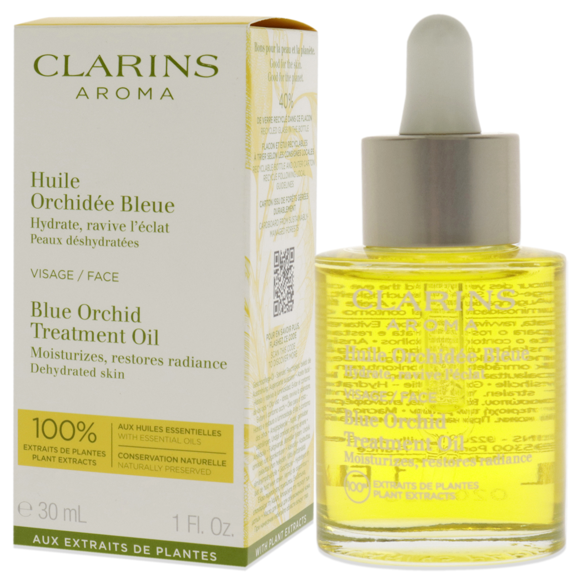 Foto 5 pulgar | Aceite Facial Clarins Orchid Para Piel Deshidratada 30 Ml - Venta Internacional.