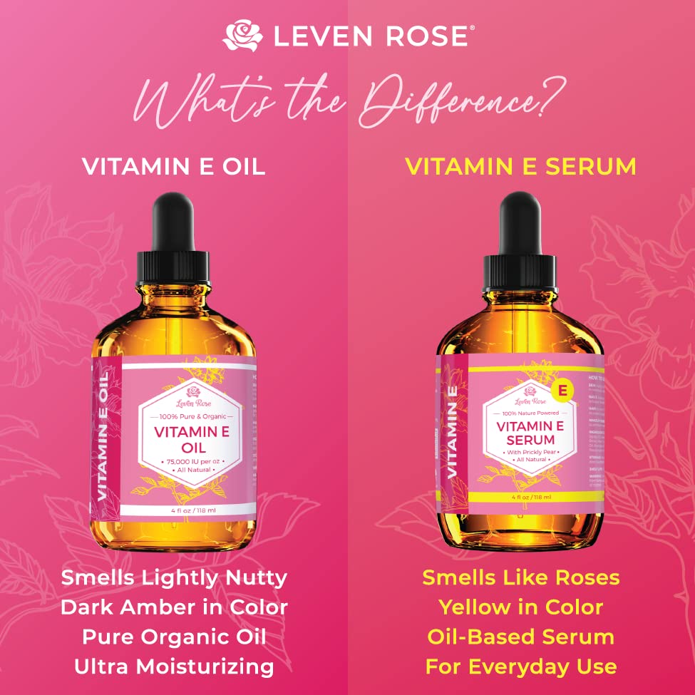 Foto 3 pulgar | Aceite Serum Leven Rose Con Vitamina E, 100% Orgánico Puro, 120 Ml - Venta Internacional.