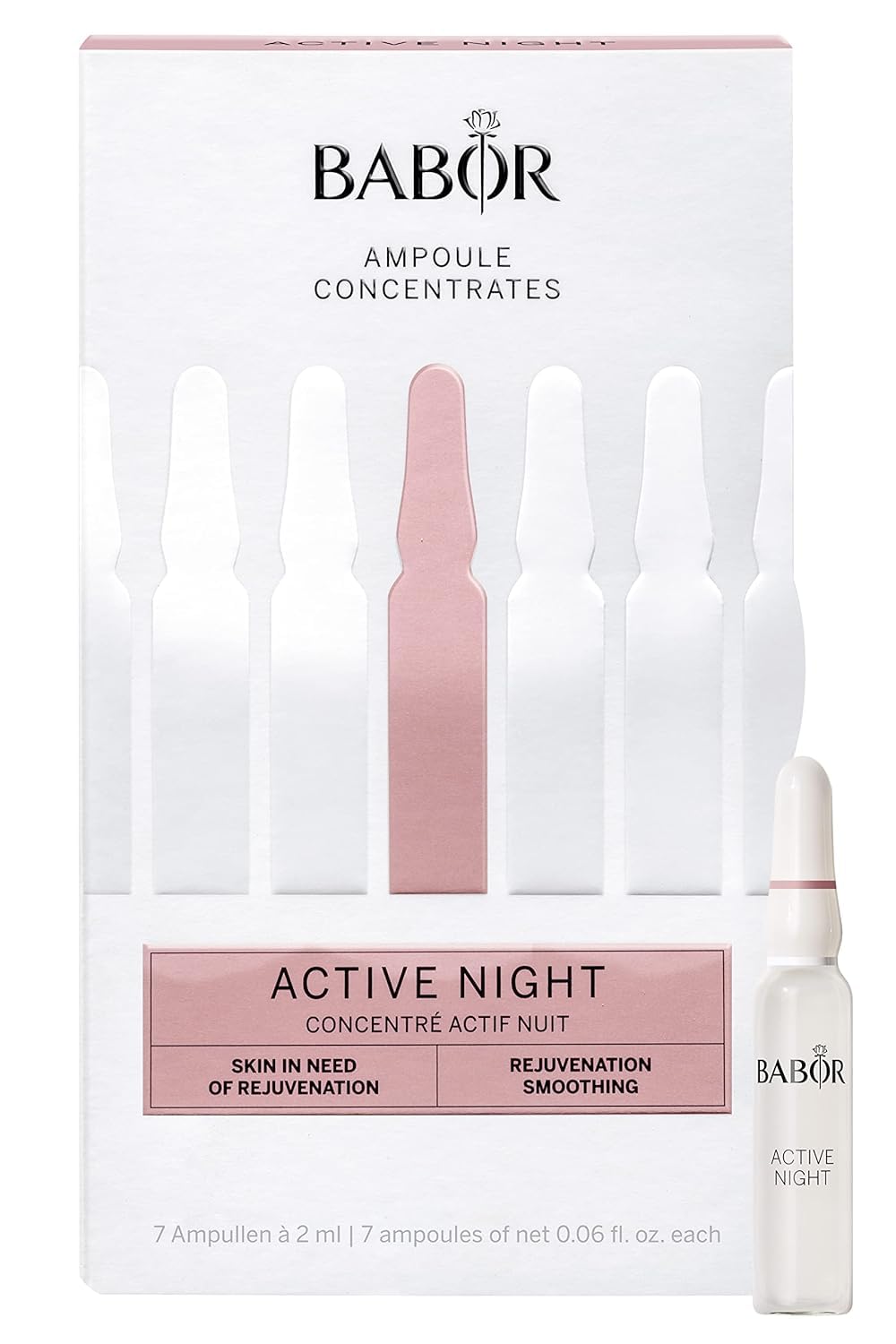 Foto 2 pulgar | Ampolla Nocturna Serum Babor Active Con Ácido Hialurónico Para 7 Días - Venta Internacional.