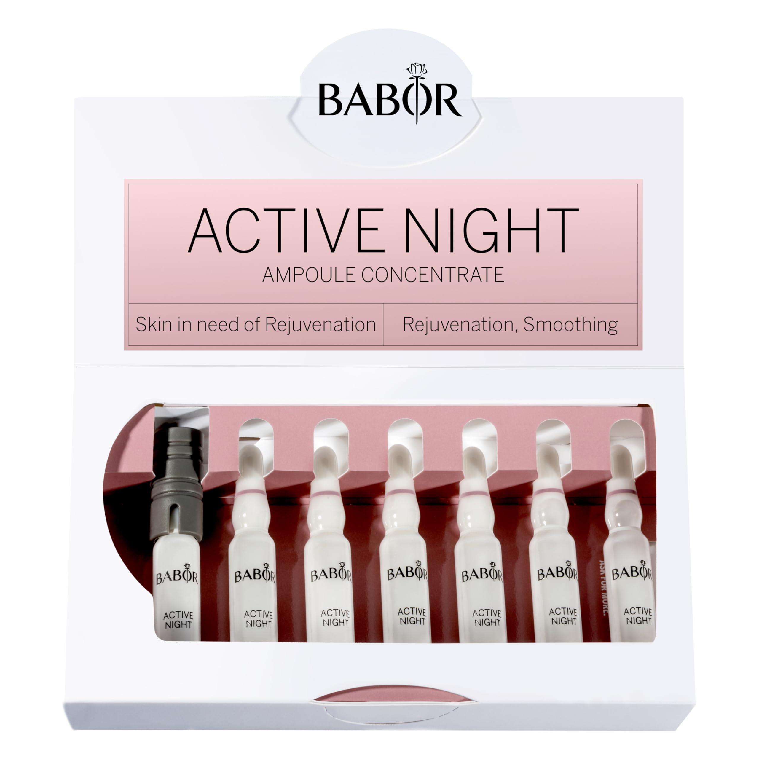 Foto 3 pulgar | Ampolla Nocturna Serum Babor Active Con Ácido Hialurónico Para 7 Días - Venta Internacional.