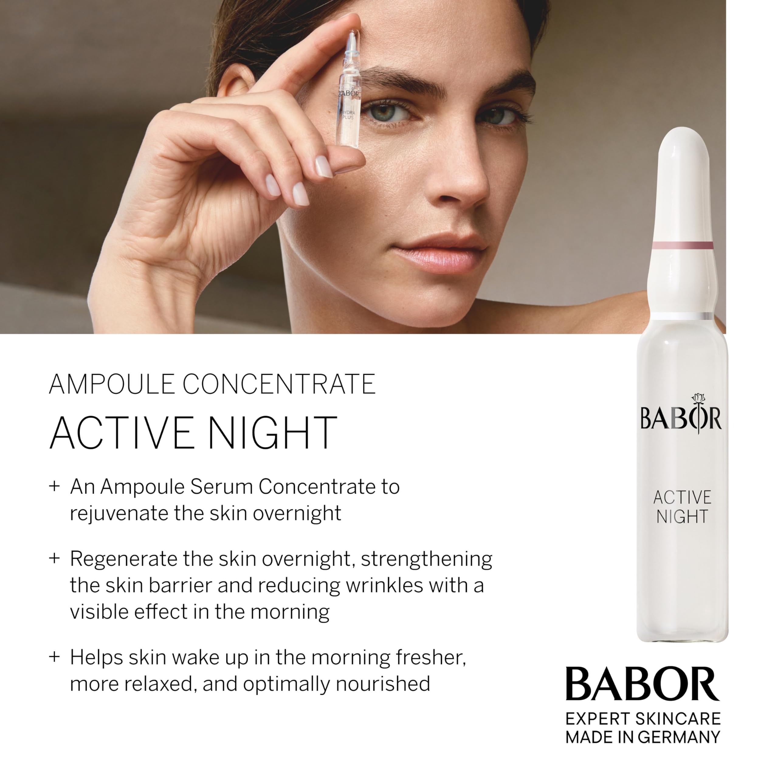 Foto 4 pulgar | Ampolla Nocturna Serum Babor Active Con Ácido Hialurónico Para 7 Días - Venta Internacional.