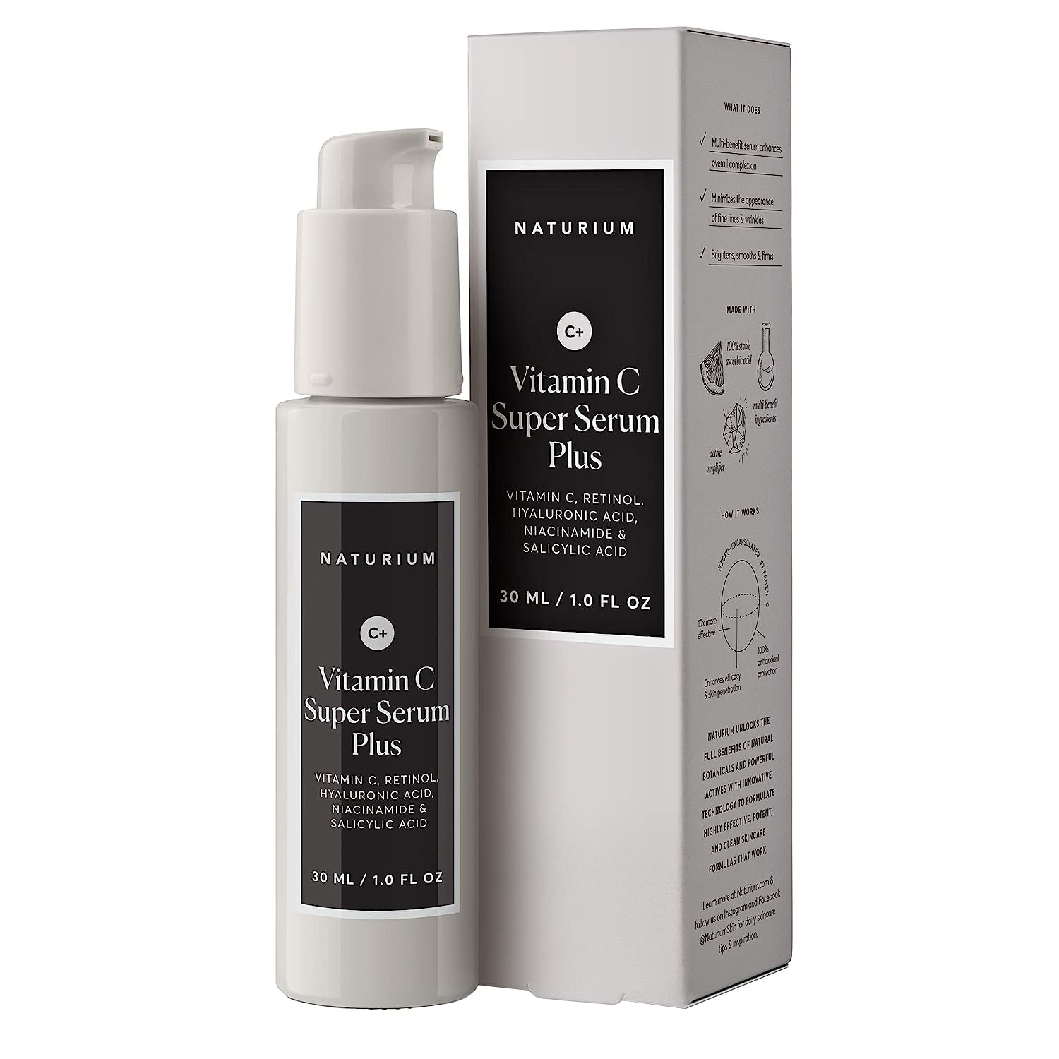 Serum Naturium Super Serum Plus Con Vitamina C, 30 Ml - Venta Internacional.
