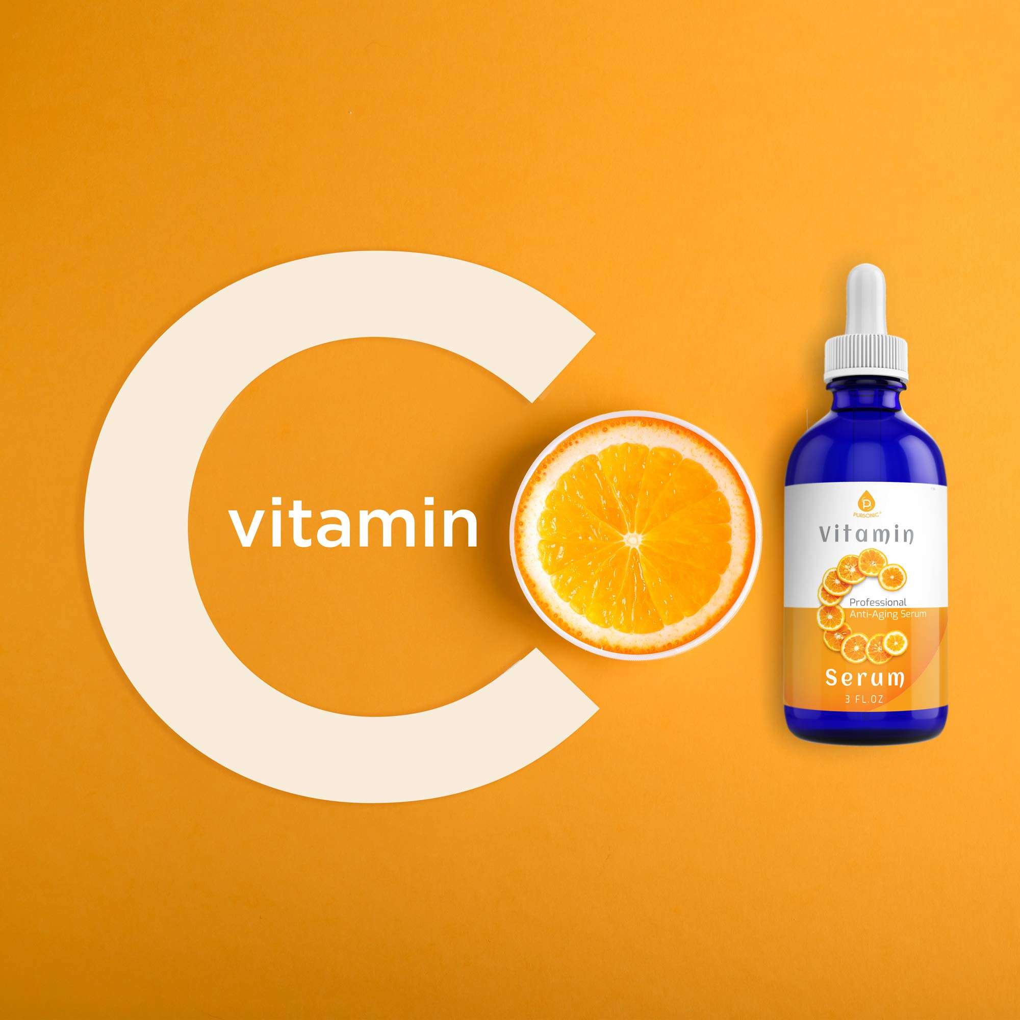 Foto 3 pulgar | Sérum Pursonic De Vitamina C 20% Orgánico Antienvejecimiento, 90 Ml - Venta Internacional.