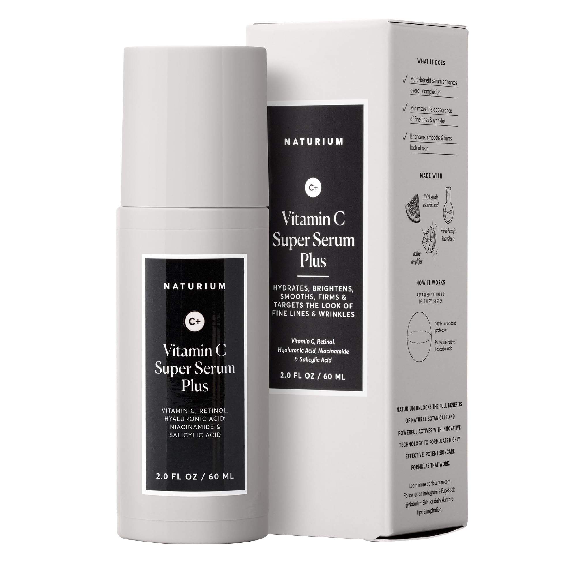 Foto 2 pulgar | Serum Naturium Super Serum Plus Con Vitamina C, 60 Ml - Venta Internacional.