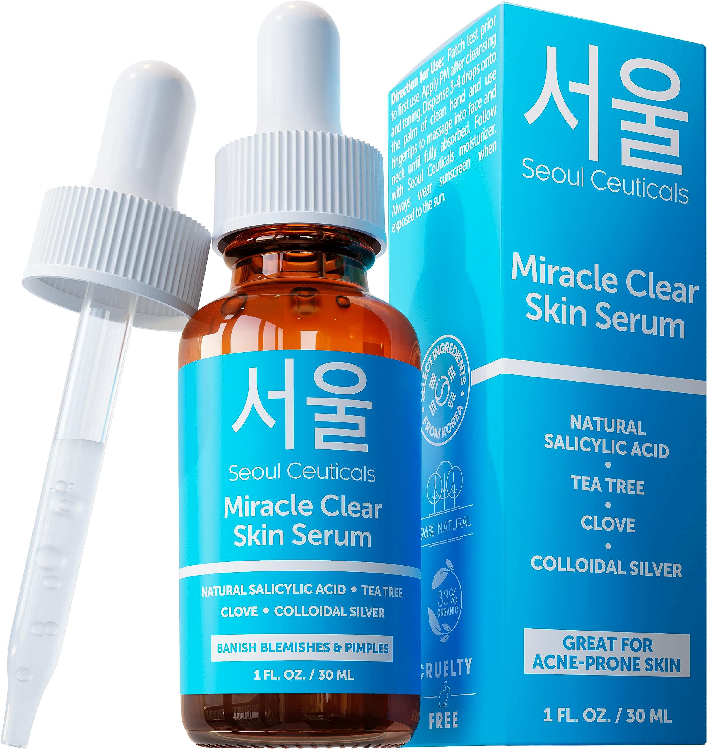 Sérum Seoulceuticals Para El Acné Coreano Con Ácido Salicílico 30 Ml - Venta Internacional.