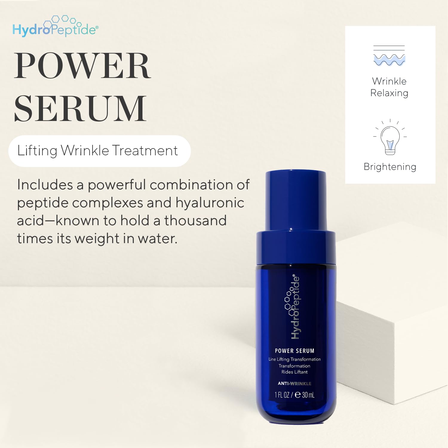 Foto 4 pulgar | Sérum Hydropeptide Power Antienvejecimiento Para Eliminar Arrugas, 30 Ml - Venta Internacional.