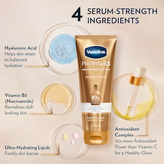 Foto 3 | Loción Vaseline Pro VitaB3 Serum Burst Luminous Glow 220 ml - Venta Internacional