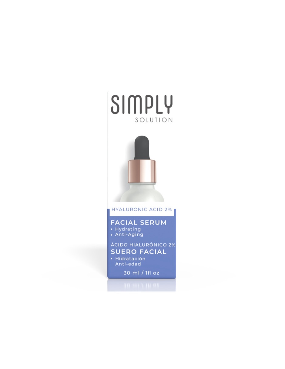 Suero Facial Simply Solution Acido Hialuronico 2% 30 Ml