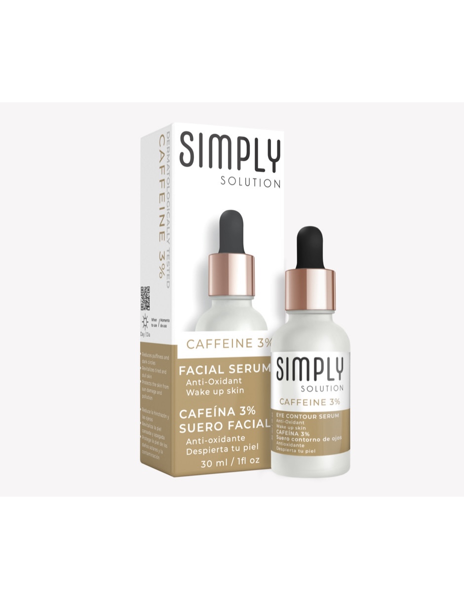 Foto 2 | Suero Facial Simply Solution Cafeina 30% 30 ml