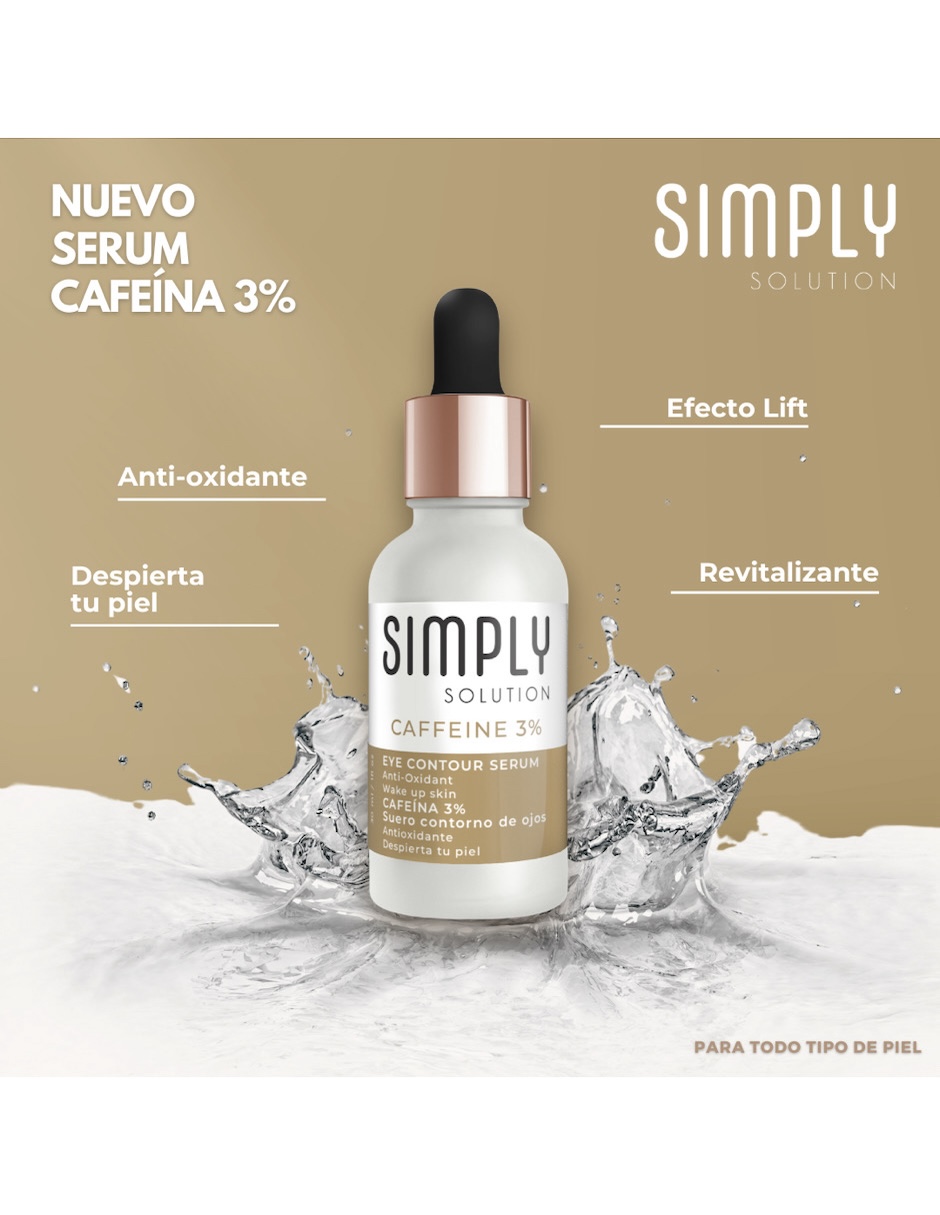 Foto 5 pulgar | Suero Facial Simply Solution Cafeina 30% 30 ml