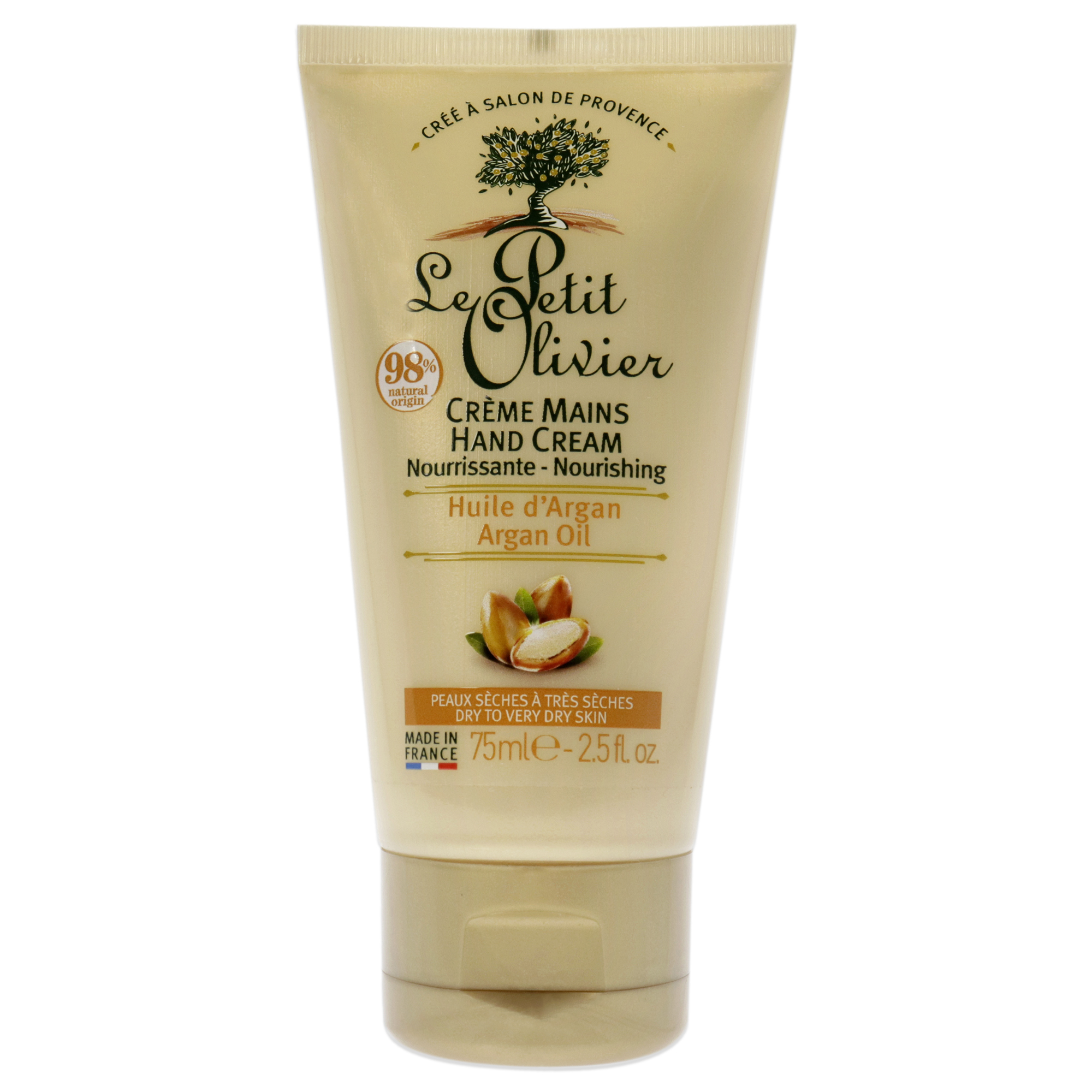 Crema De Manos Nutritiva - Aceite De Argán Por Le Petit Olivier Para Mujeres - 2.5 Oz Crema De Manos - Venta Interna