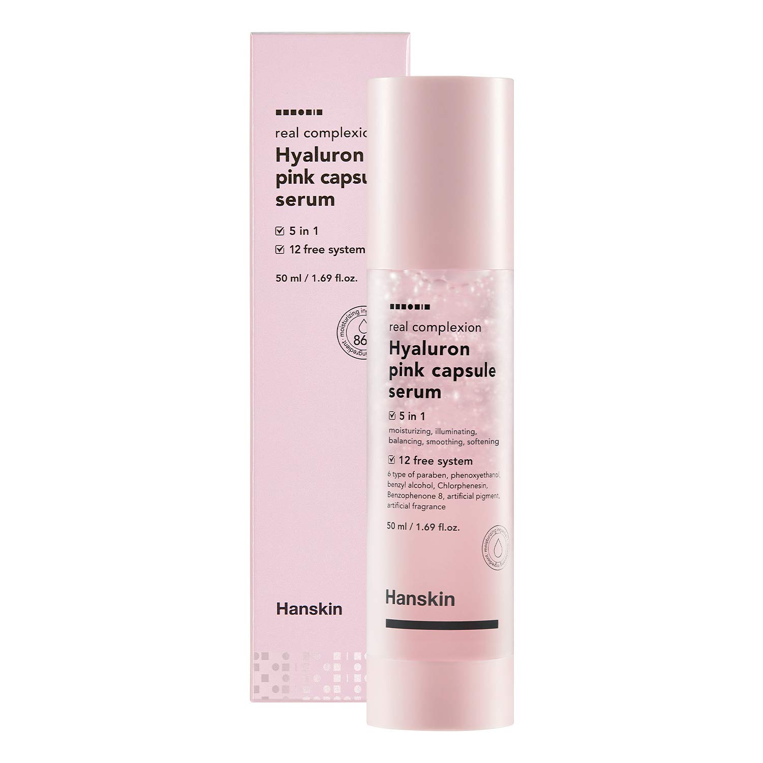 Foto 2 pulgar | Sérum Hanskin Real Complexion Hyaluron Pink, Cápsula De 50 Ml - Venta Internacional.