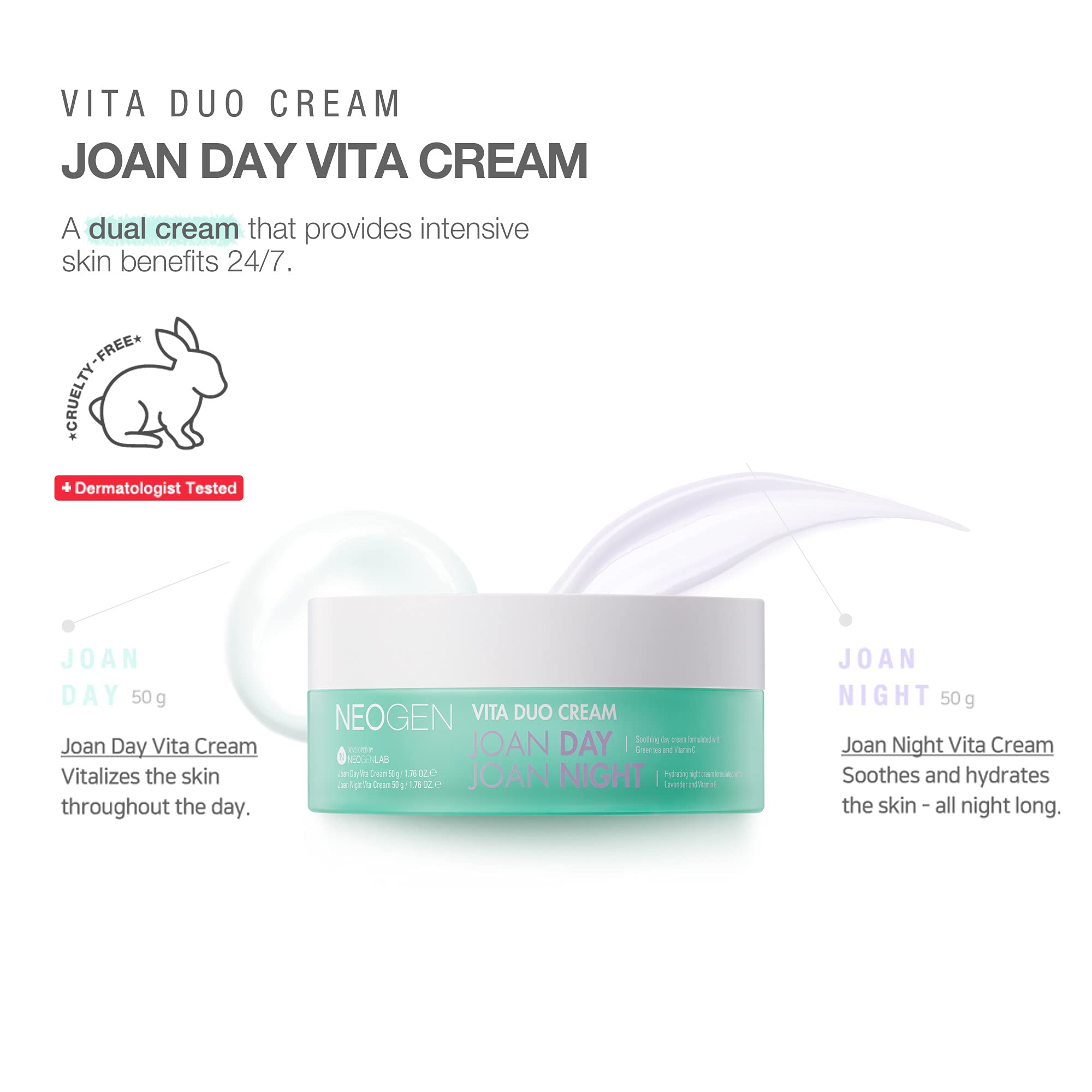 Foto 6 | Crema Hidratante N Neogen X Joan Kim Vita Duo Día Y Noche 100g - Venta Internacional.