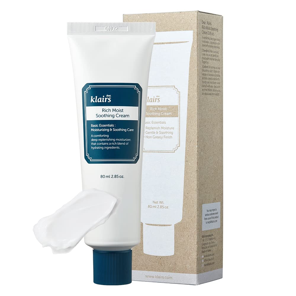 Crema Hidratante Dearklairs Rich Moist Calmante 80 Ml - Venta Internacional.