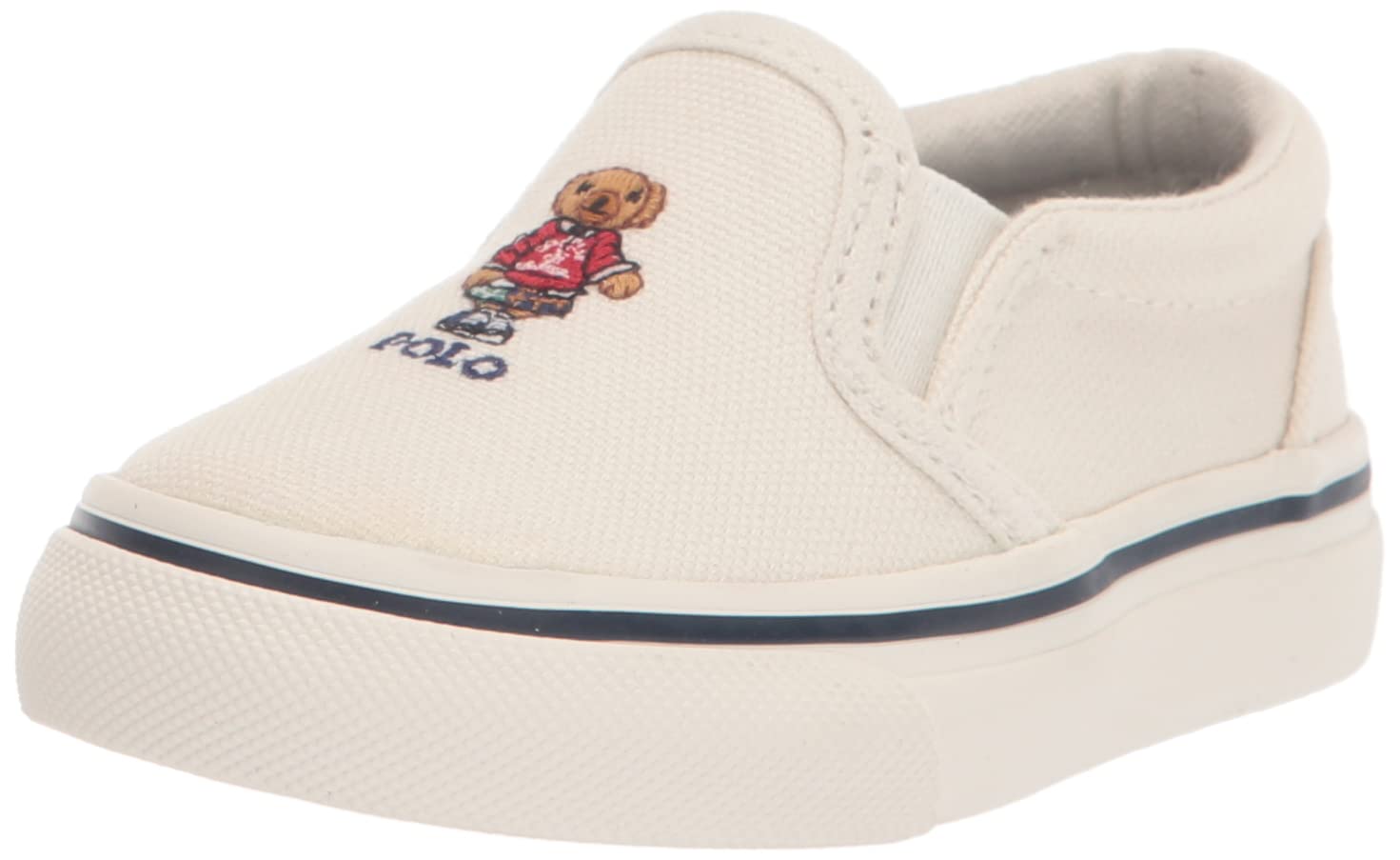 Foto 2 pulgar | Zapatos Polo Ralph Lauren Keatonsliponbear Crema Para Hombre - Venta Internacional.