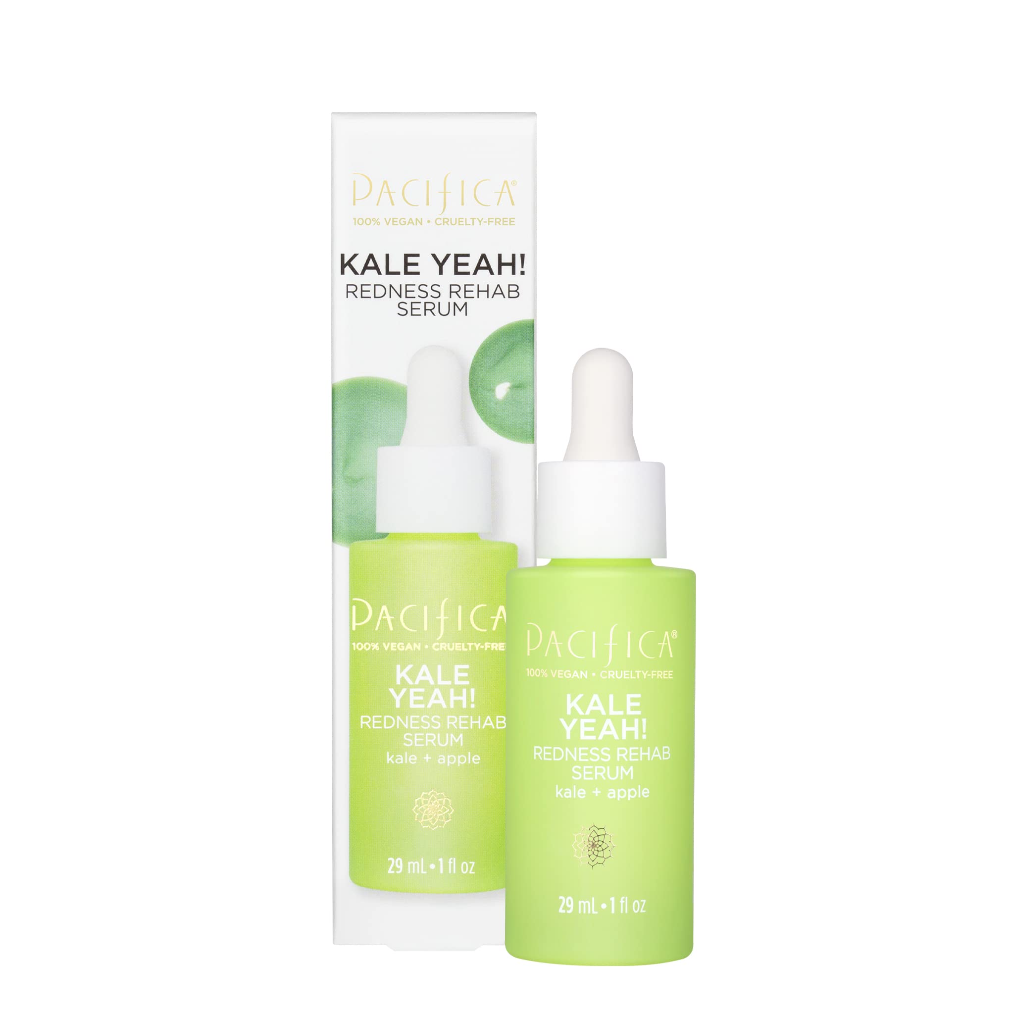 Serum Pacifica Beauty Kale ¡sí! Rehabilitación De Enrojecimiento: Vegano - Venta Internacional.