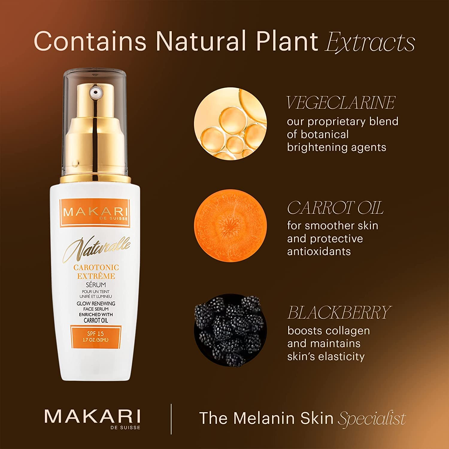Foto 4 | Sérum Makari Naturalle Carotonic Extreme Brillantador 50 Ml - Venta Internacional