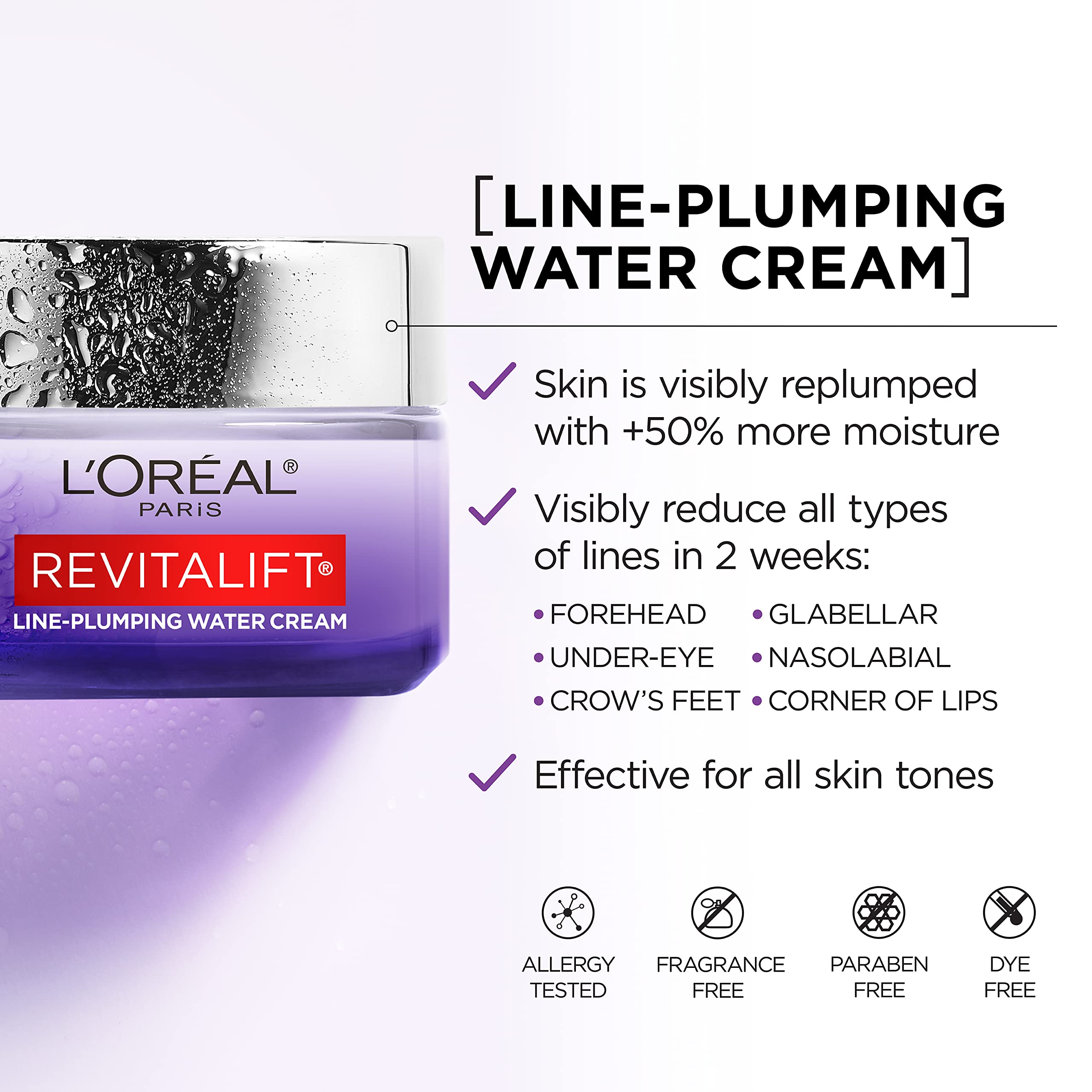 Foto 4 pulgar | Crema Hidratante L'oreal Paris Revitalift Con Ácido Hialurónico 50 Ml - Venta Internacional.