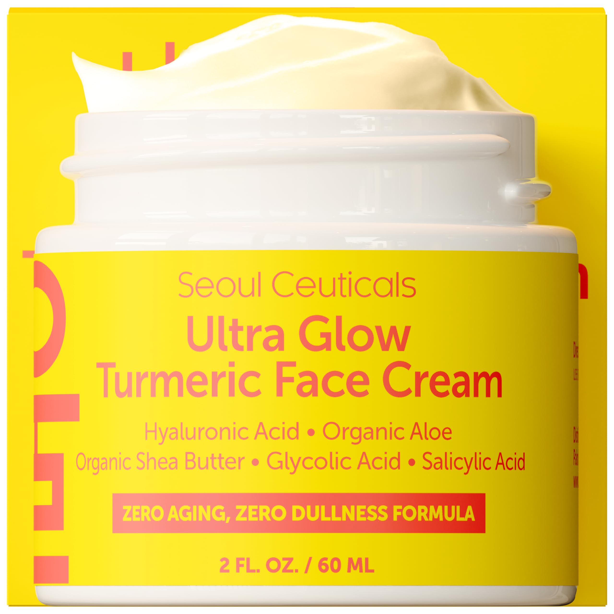 Crema Hidratante De Cúrcuma Seoulceuticals, 60 Ml, Para Piel Opaca - Venta Internacional.