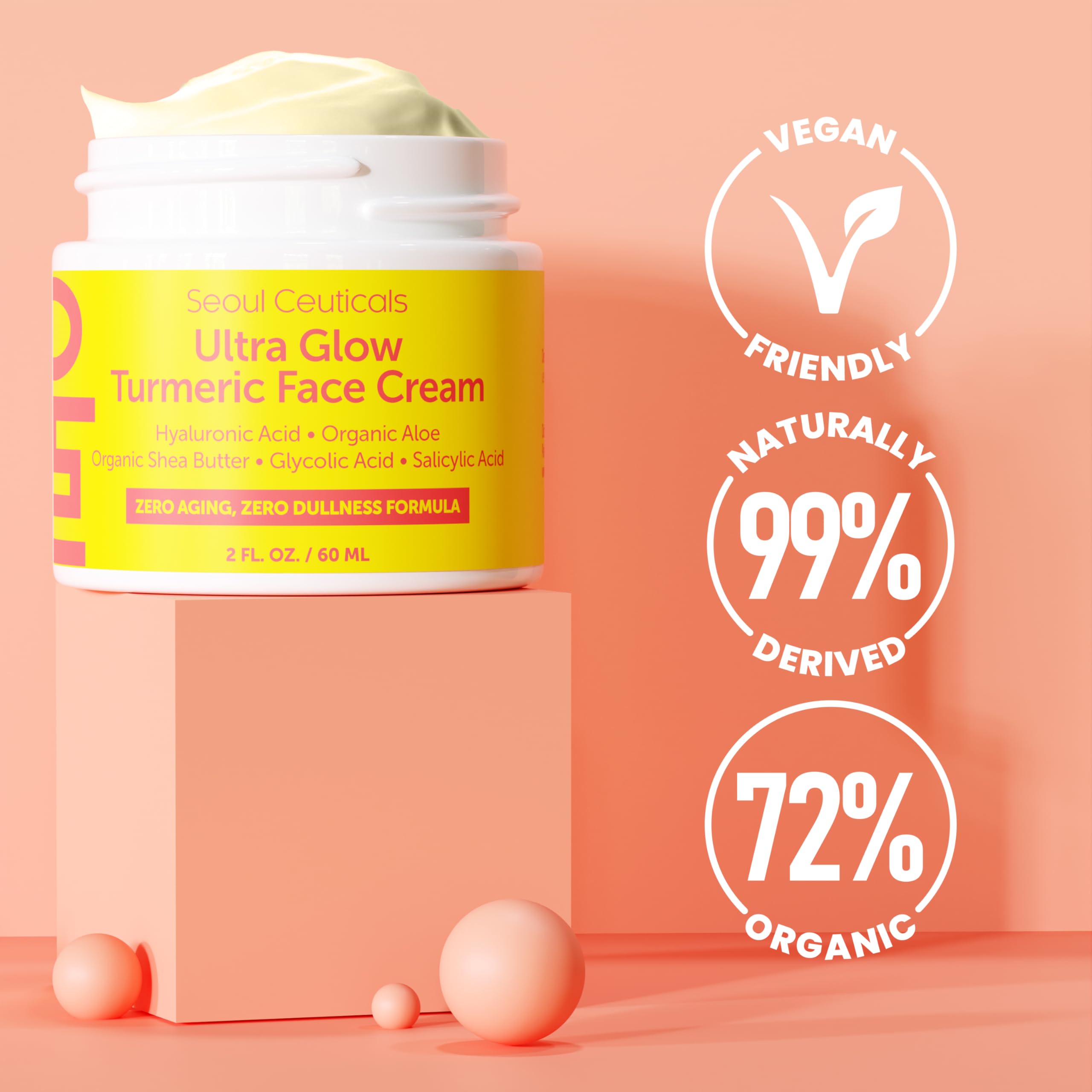Foto 4 pulgar | Crema Hidratante De Cúrcuma Seoulceuticals, 60 Ml, Para Piel Opaca - Venta Internacional.