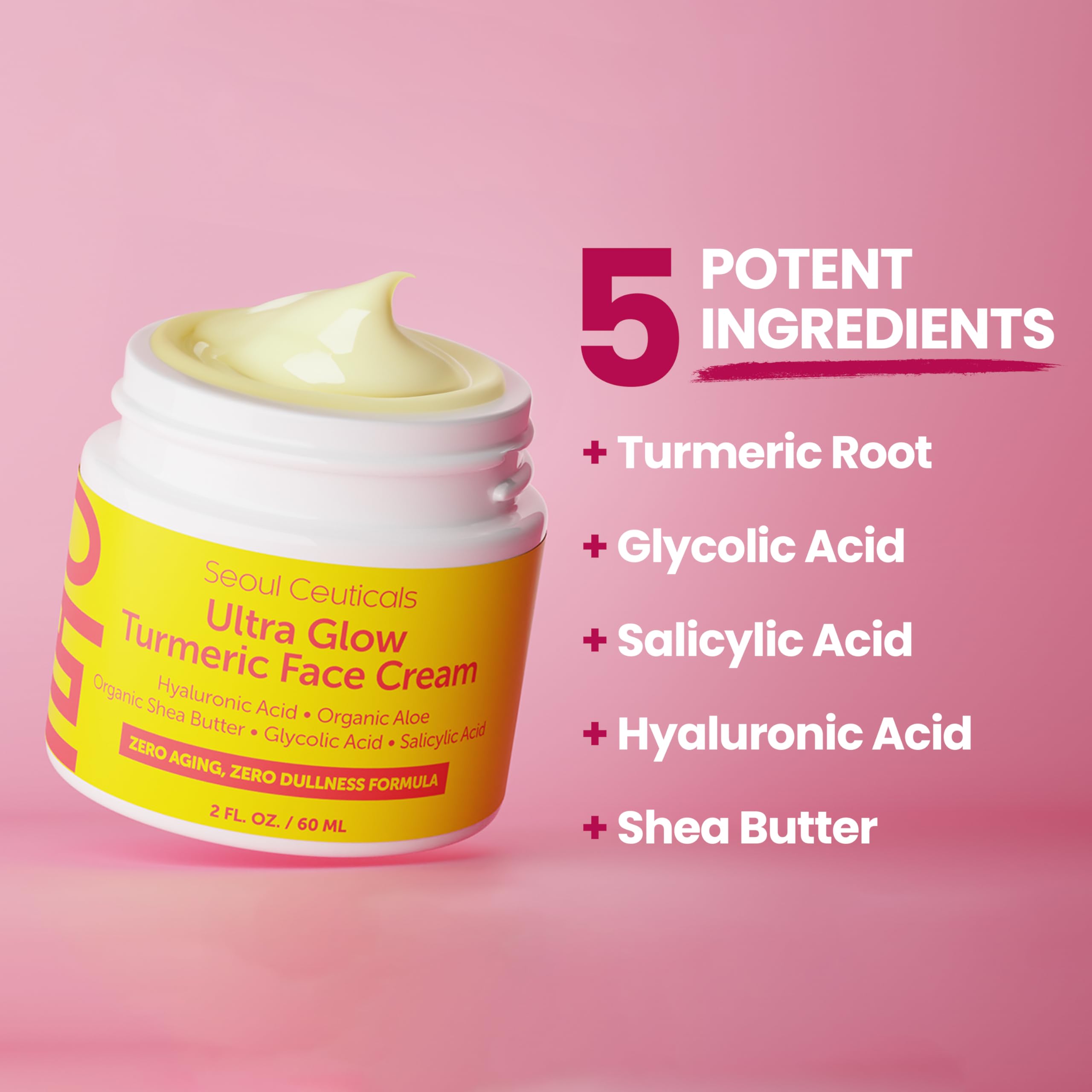 Foto 6 pulgar | Crema Hidratante De Cúrcuma Seoulceuticals, 60 Ml, Para Piel Opaca - Venta Internacional.