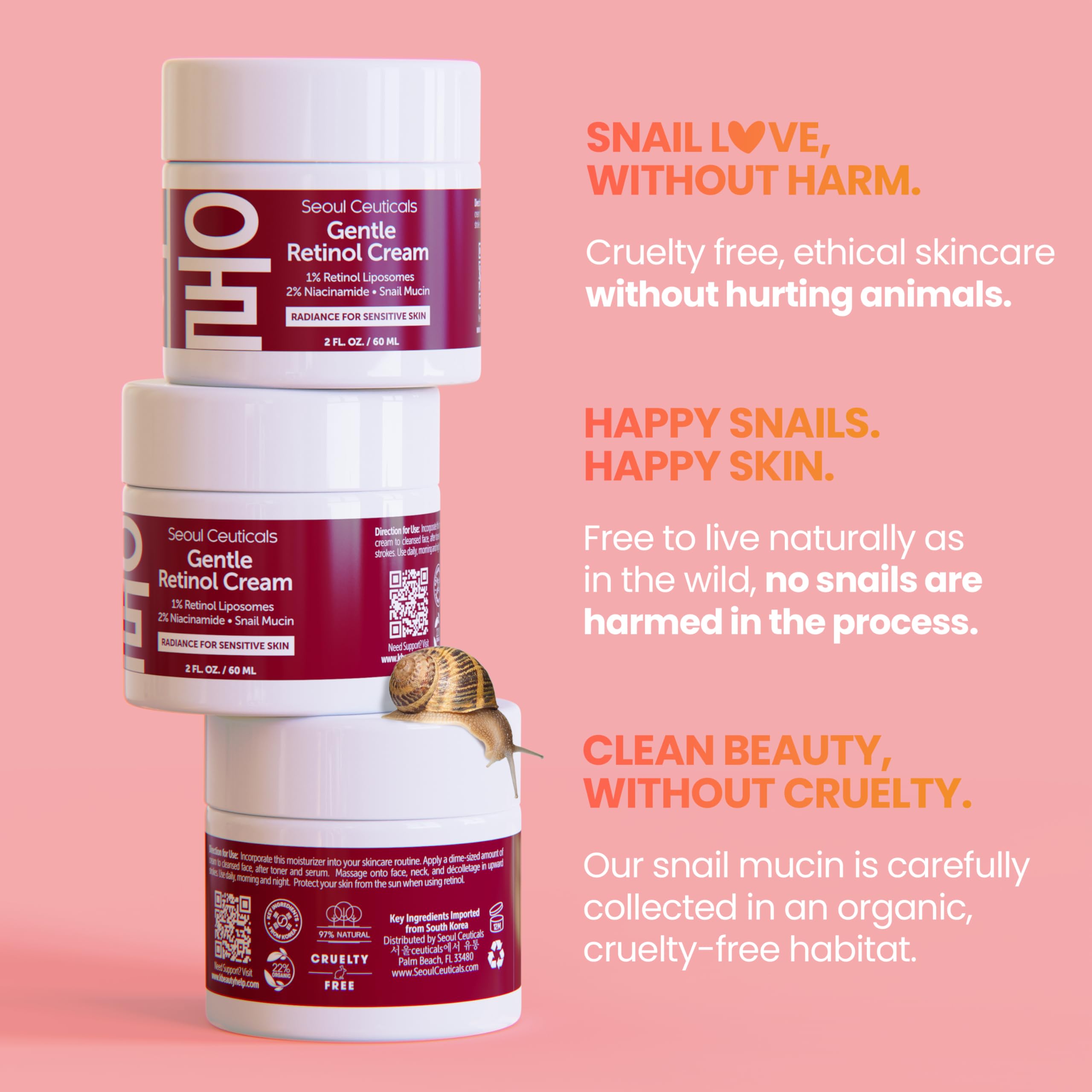 Foto 8 pulgar | Crema De Noche Seoulceuticals Con Retinol Coreano Al 1% Y Mucina De Caracol, 60 Ml - Venta Internacional.