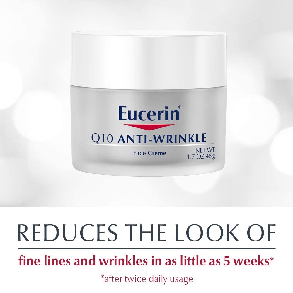 Foto 4 pulgar | Crema Facial Eucerin Sensitive Skin Q10 Antiarrugas 50 Ml X5 - Venta Internacional.
