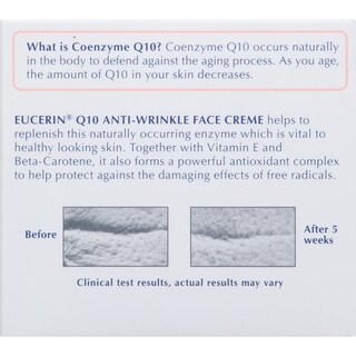 Foto 6 | Crema Facial Eucerin Sensitive Skin Q10 Antiarrugas 50 Ml X5 - Venta Internacional.