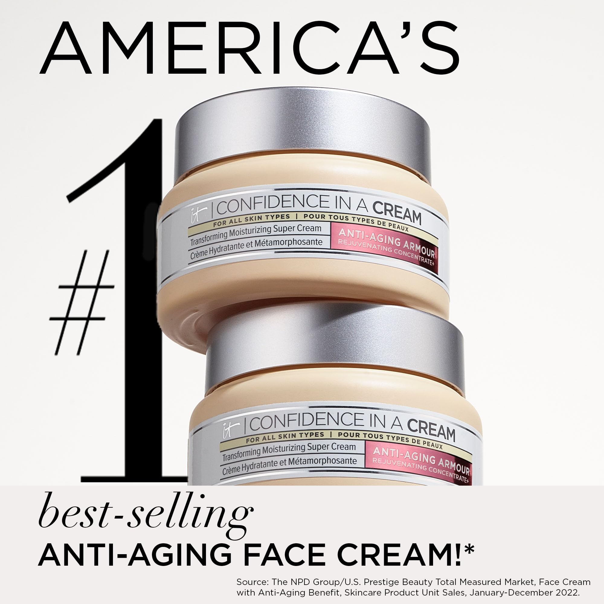 Foto 5 pulgar | Crema Hidratante Antiedad Confidence In A Cream De It Cosmetics, 60 Ml - Venta Internacional.