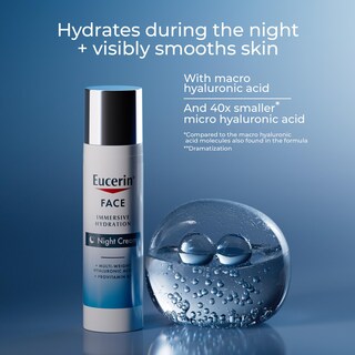 Foto 2 | Crema De Noche Eucerin Face Immersive Hydration 75 Ml Con Ácido Hialurónico - Venta Internacional.
