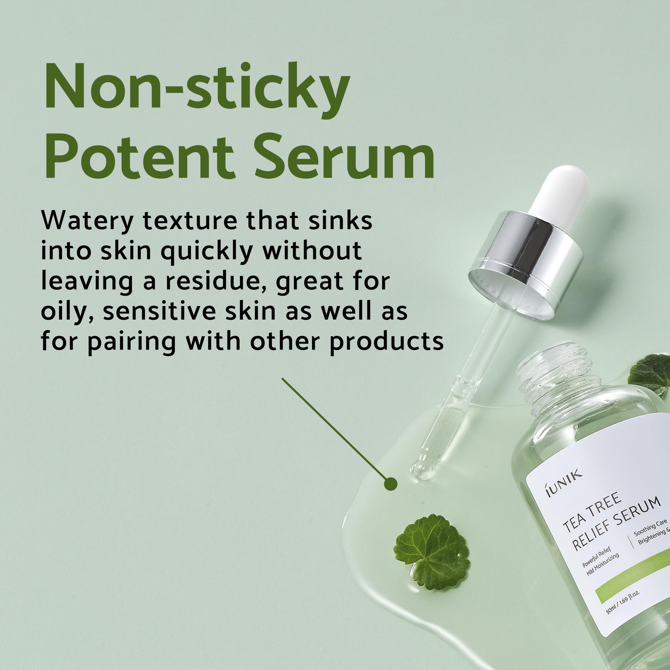 Foto 6 pulgar | Sérum Facial Iunik Tea Tree 67% Relief Con Centella Asiática 19% - Venta Internacional.