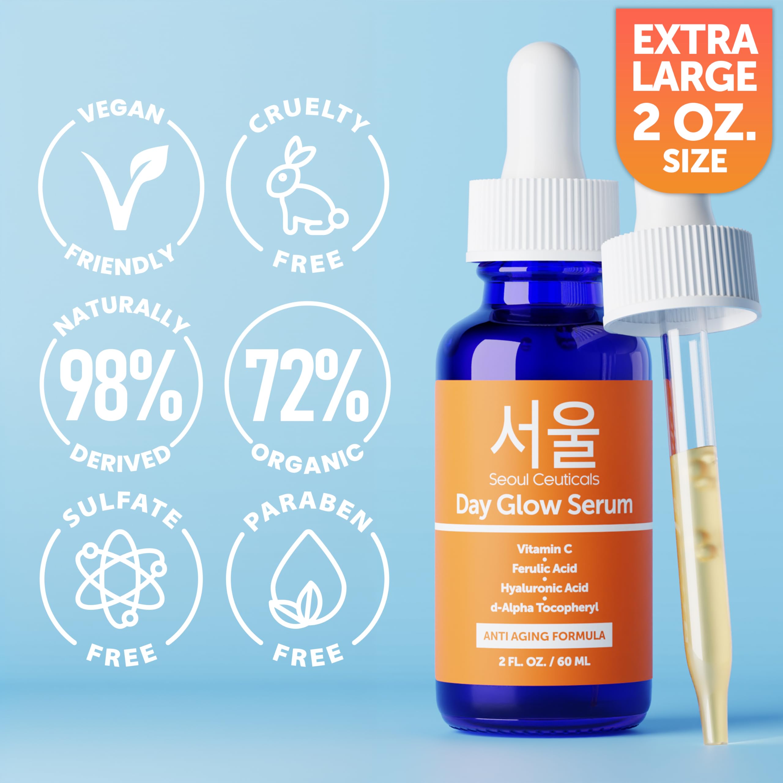Foto 4 pulgar | Sérum Seoulceuticals Con Vitamina C, 20% De Ácido Hialurónico, 60 Ml - Venta Internacional.