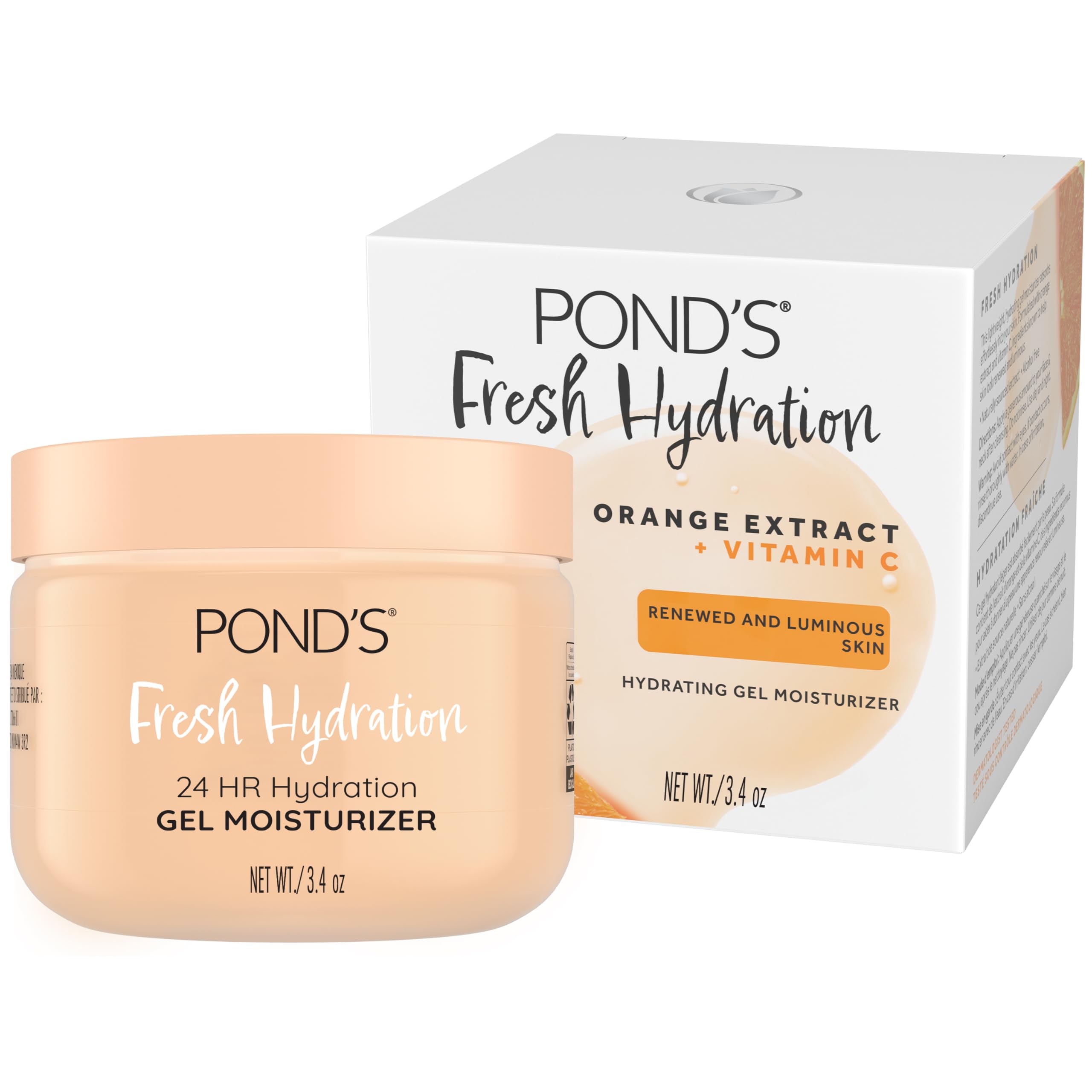 Gel Hidratante Pond's Con Extracto De Naranja Y Vitamina C, 100 Ml - Venta Internacional.