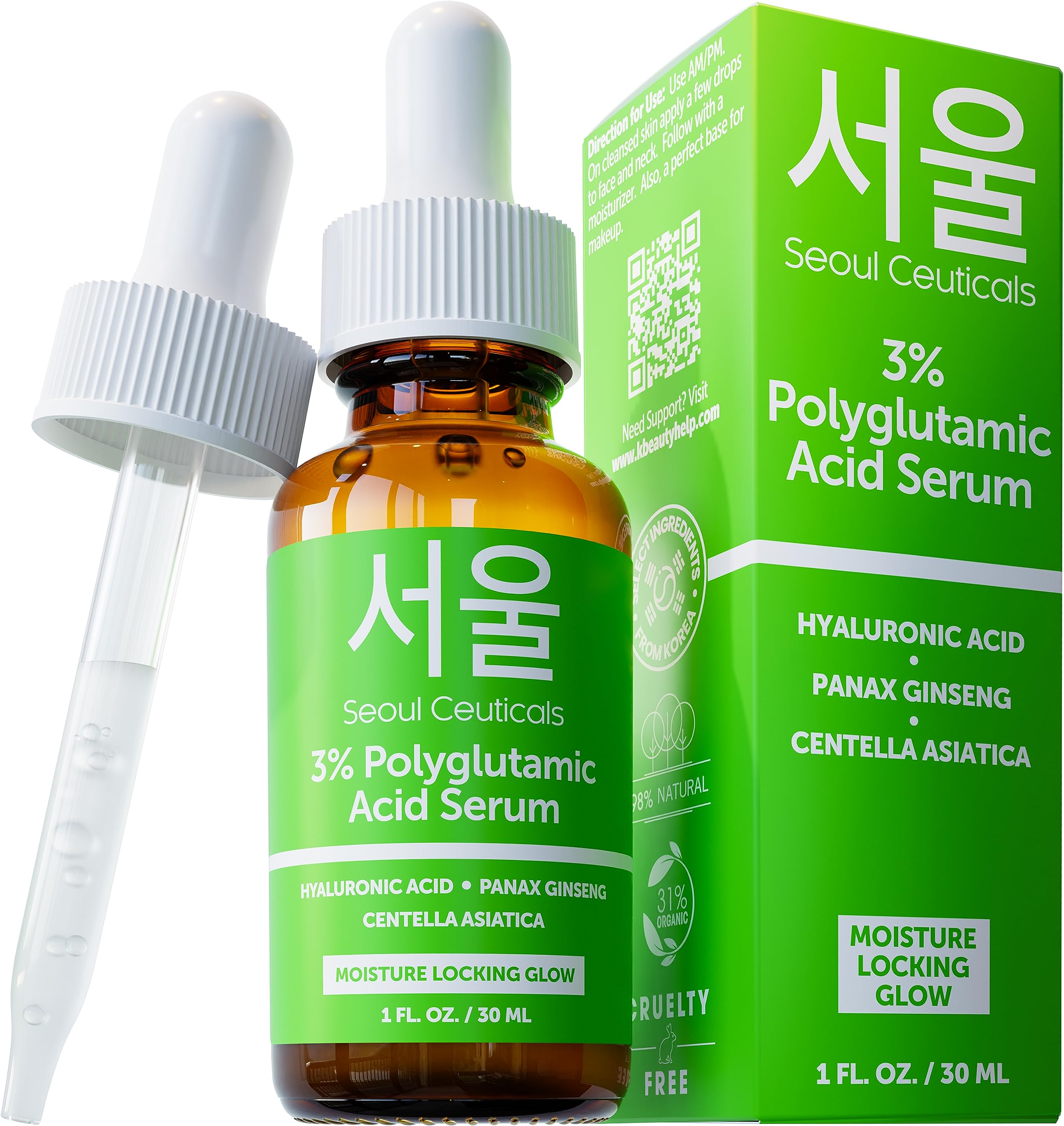 Serum Seoulceuticals Ácido Poliglutámico Orgánico 30 Ml Con Ha - Venta Internacional.