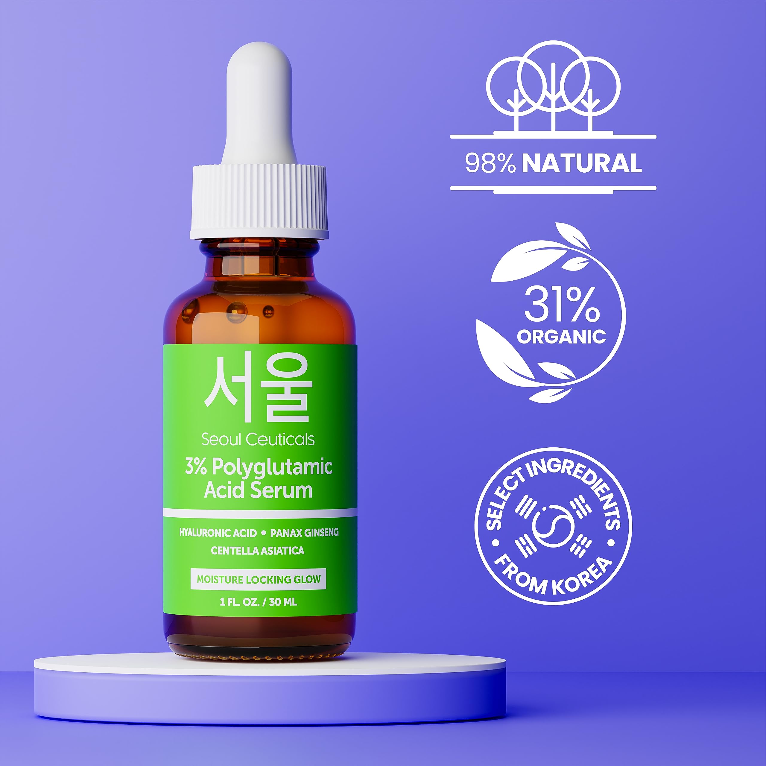 Foto 4 pulgar | Serum Seoulceuticals Ácido Poliglutámico Orgánico 30 Ml Con Ha - Venta Internacional.