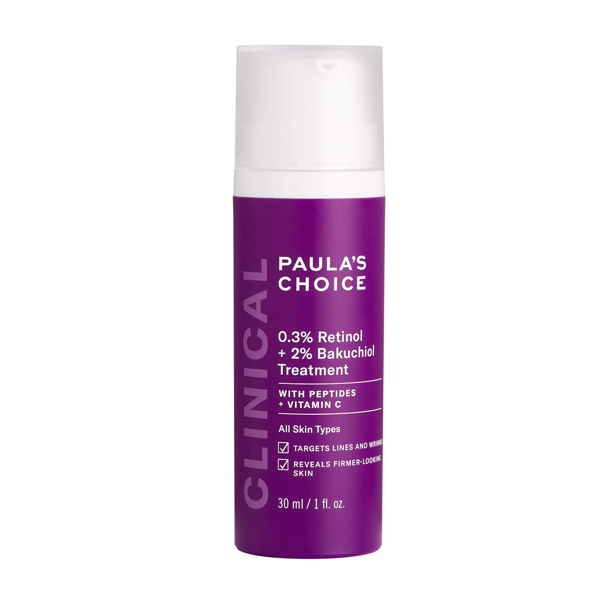 Sérum Paula's Choice Clinical Con 0,3% De Retinol Y 2% De Bakuchiol, 30 Ml - Venta Internacional.