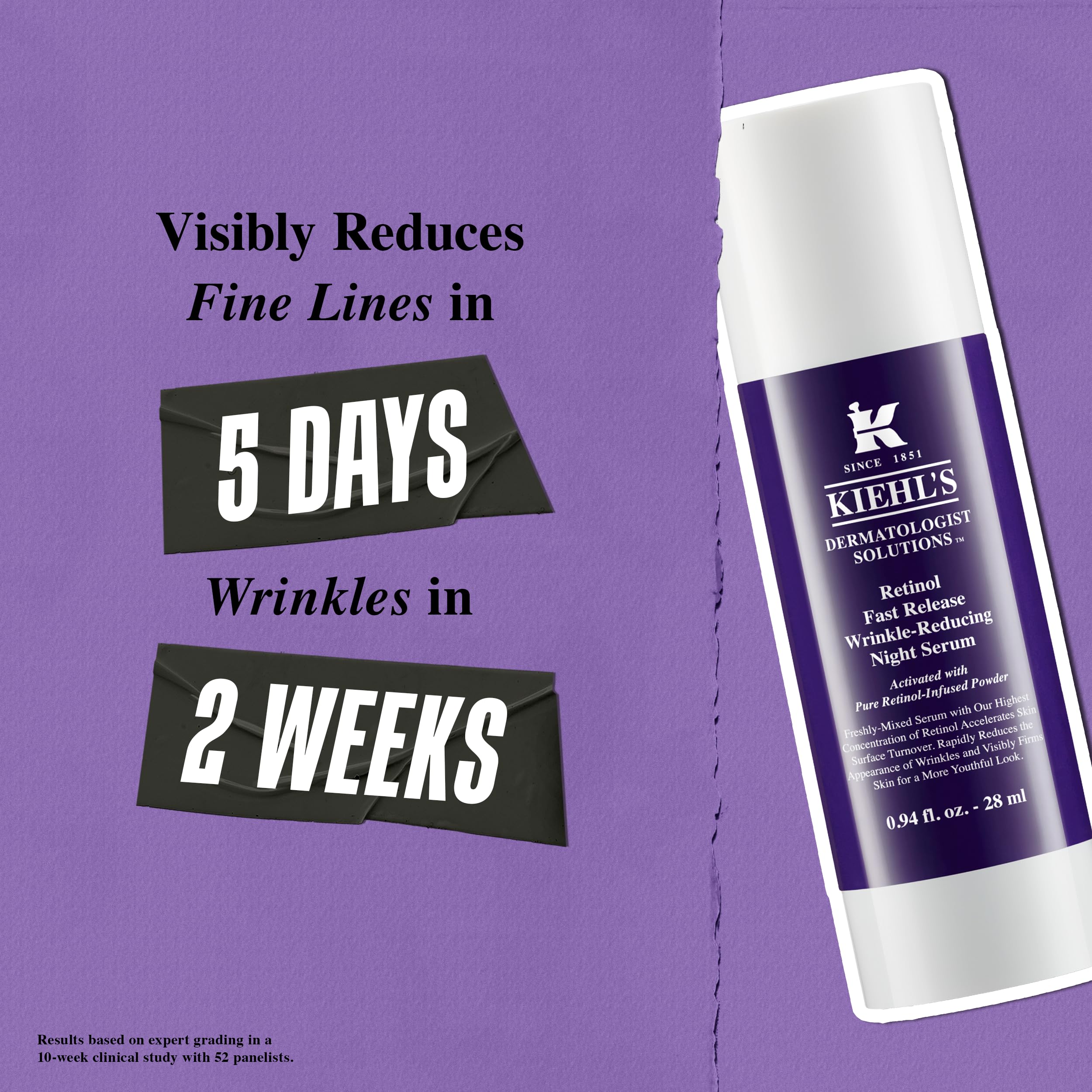 Foto 5 pulgar | Sérum De Noche Kiehl's Con Retinol Reductor De Arrugas De Liberación Rápida 0.3% - Venta Internacional.