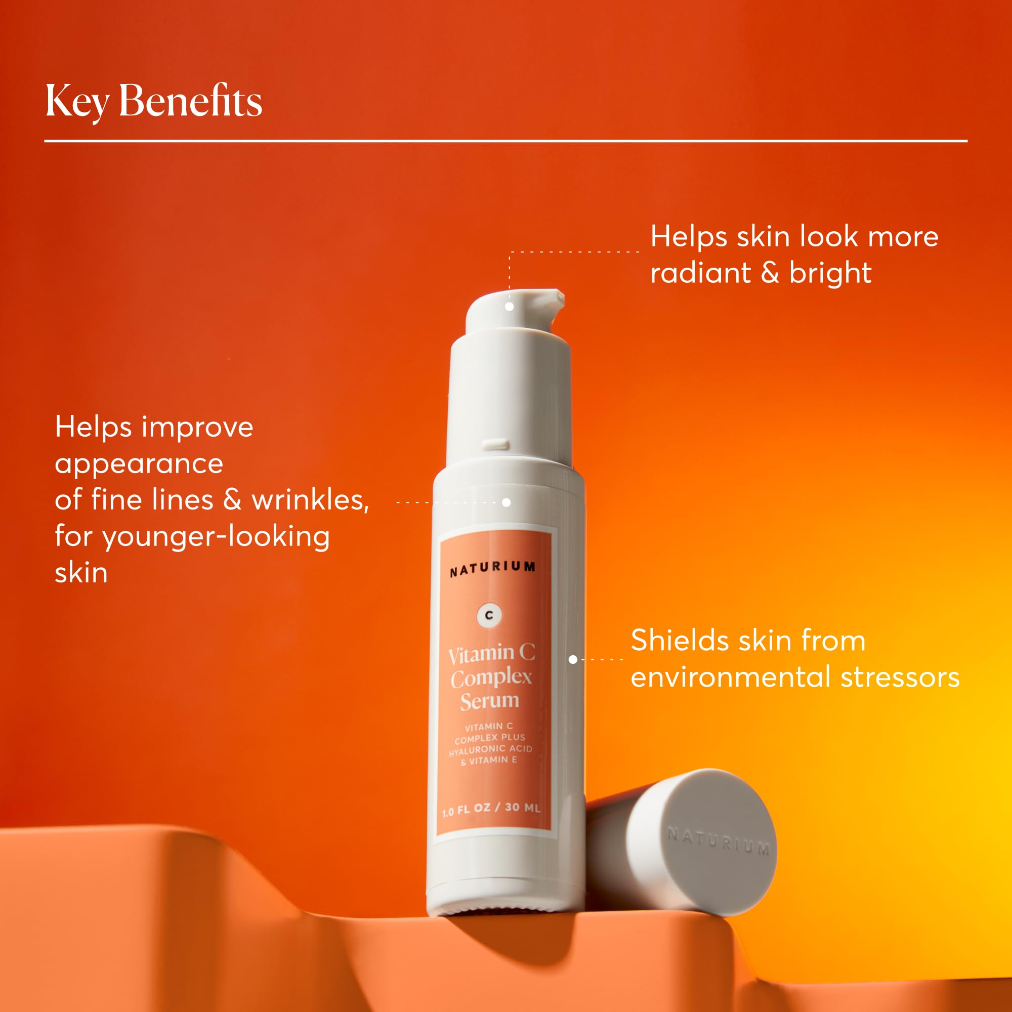 Foto 6 pulgar | Serum Naturium, Complejo Facial De Vitamina C Con Ácido Hialurónico, 30 Ml - Venta Internacional.