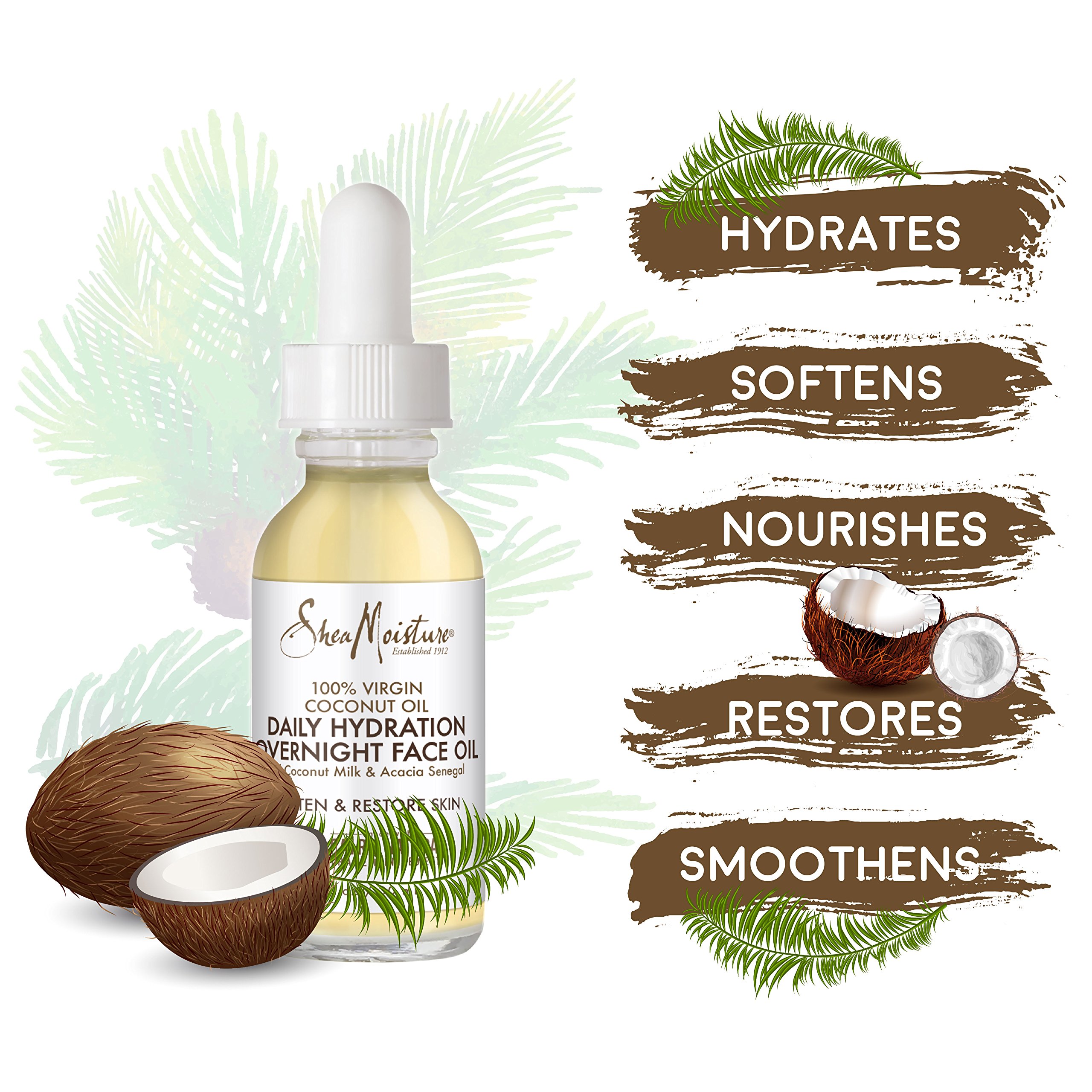 Foto 8 pulgar | Aceite Facial Sheamoisture, Aceite De Coco 100% Virgen, 30 Ml, Para Toda La Piel - Venta Internacional.