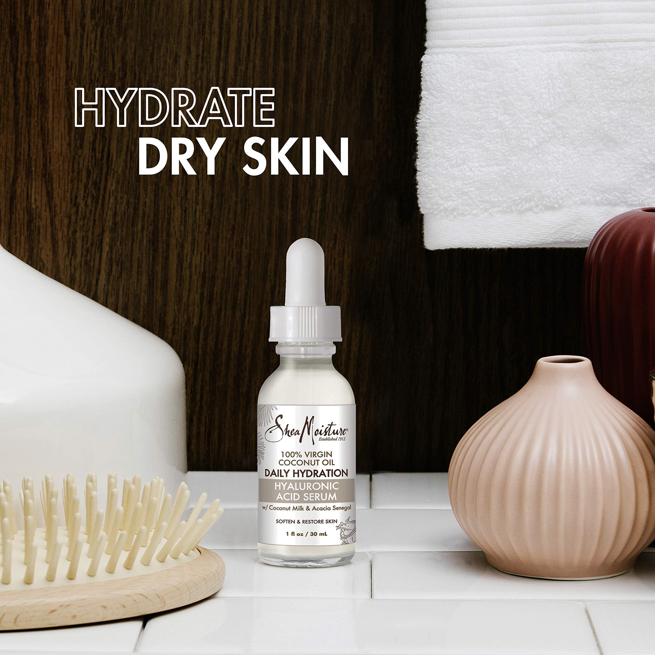 Foto 3 pulgar | Serum Sheamoisture, Ácido Hialurónico, 30 Ml, Piel Seca, Coco Virgen - Venta Internacional.