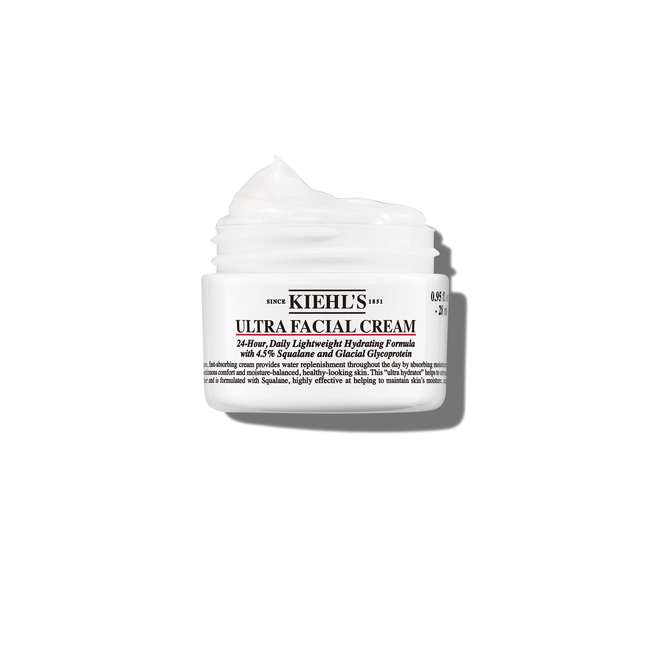 Crema Hidratante Kiehl's Ultra Facial De 28 Ml Con Un 4,5% De Escualano - Venta Internacional.