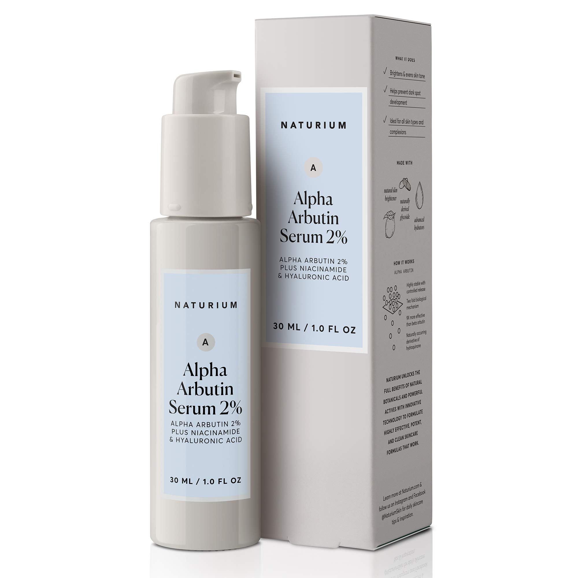 Serum Naturium Alpha Arbutina 2% Con Niacinamida Y Limón 30 Ml - Venta Internacional.