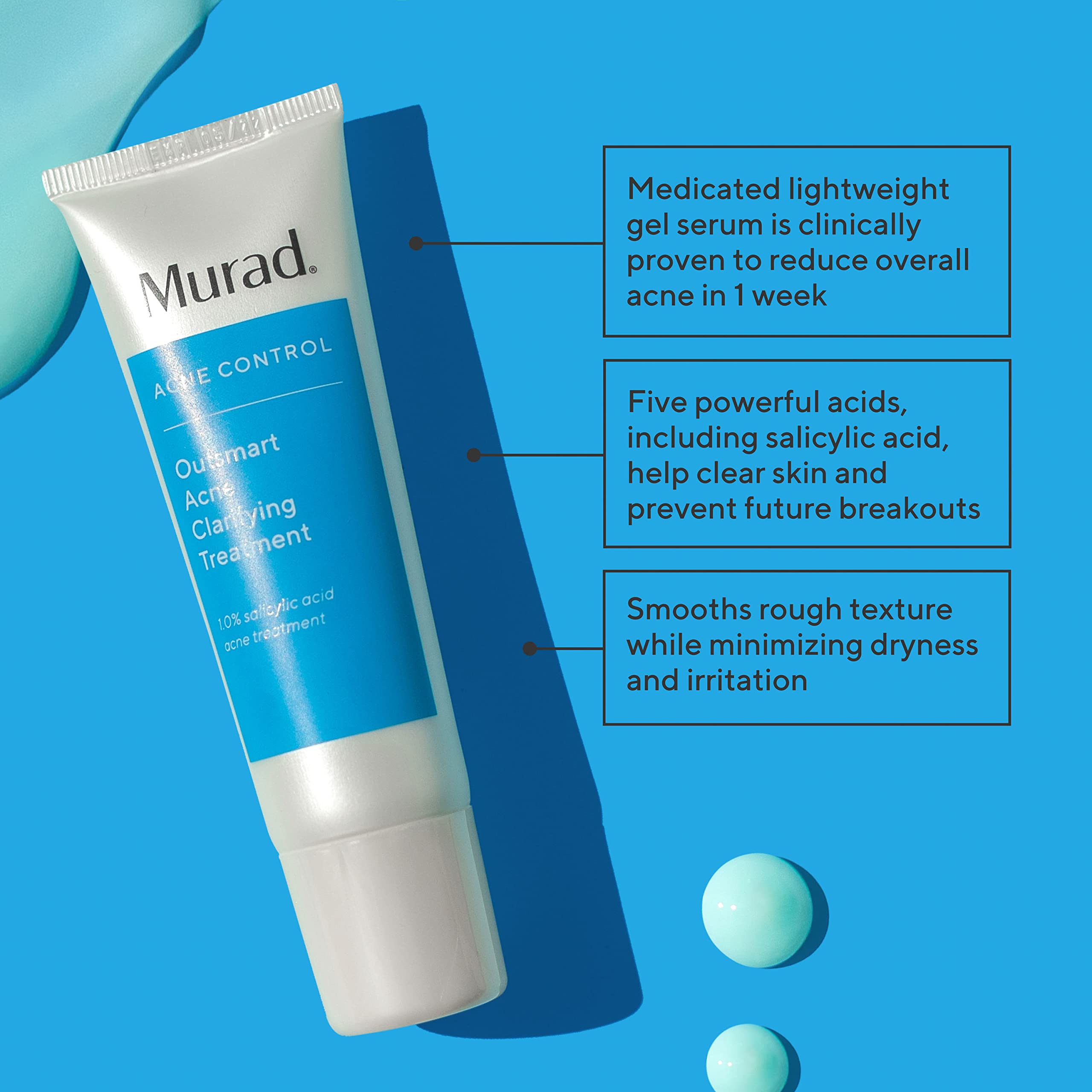 Foto 2 | Sérum en Gel Murad Outsmart Acné 50 Ml con Ácido Salicílico - Venta Internacional