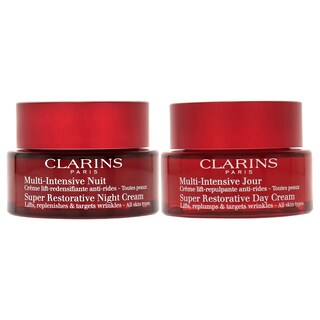 Foto 2 | Skincare Set Clarins Super Restorative Day Cream Night Cream - Venta Internacional.