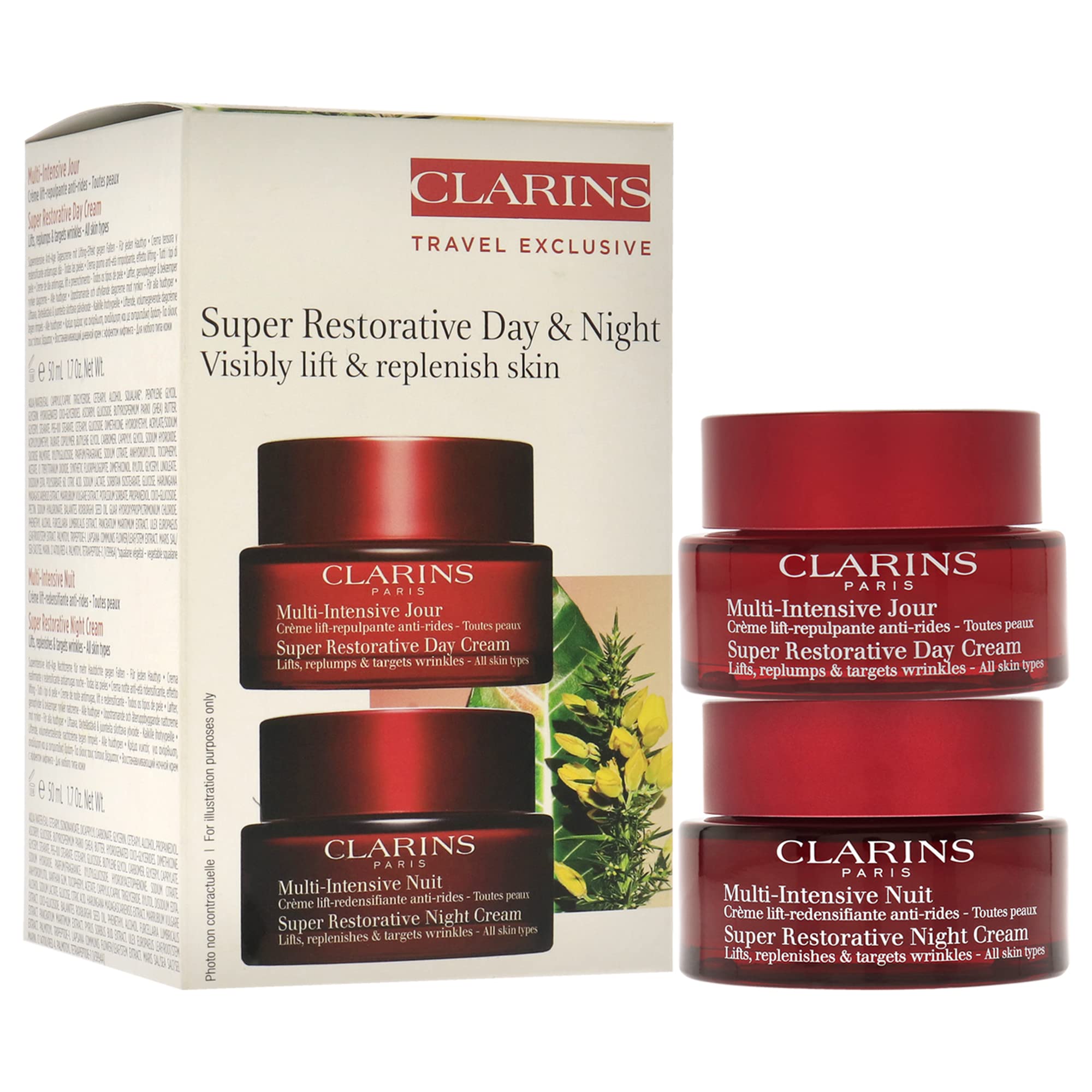Foto 4 pulgar | Skincare Set Clarins Super Restorative Day Cream Night Cream - Venta Internacional.
