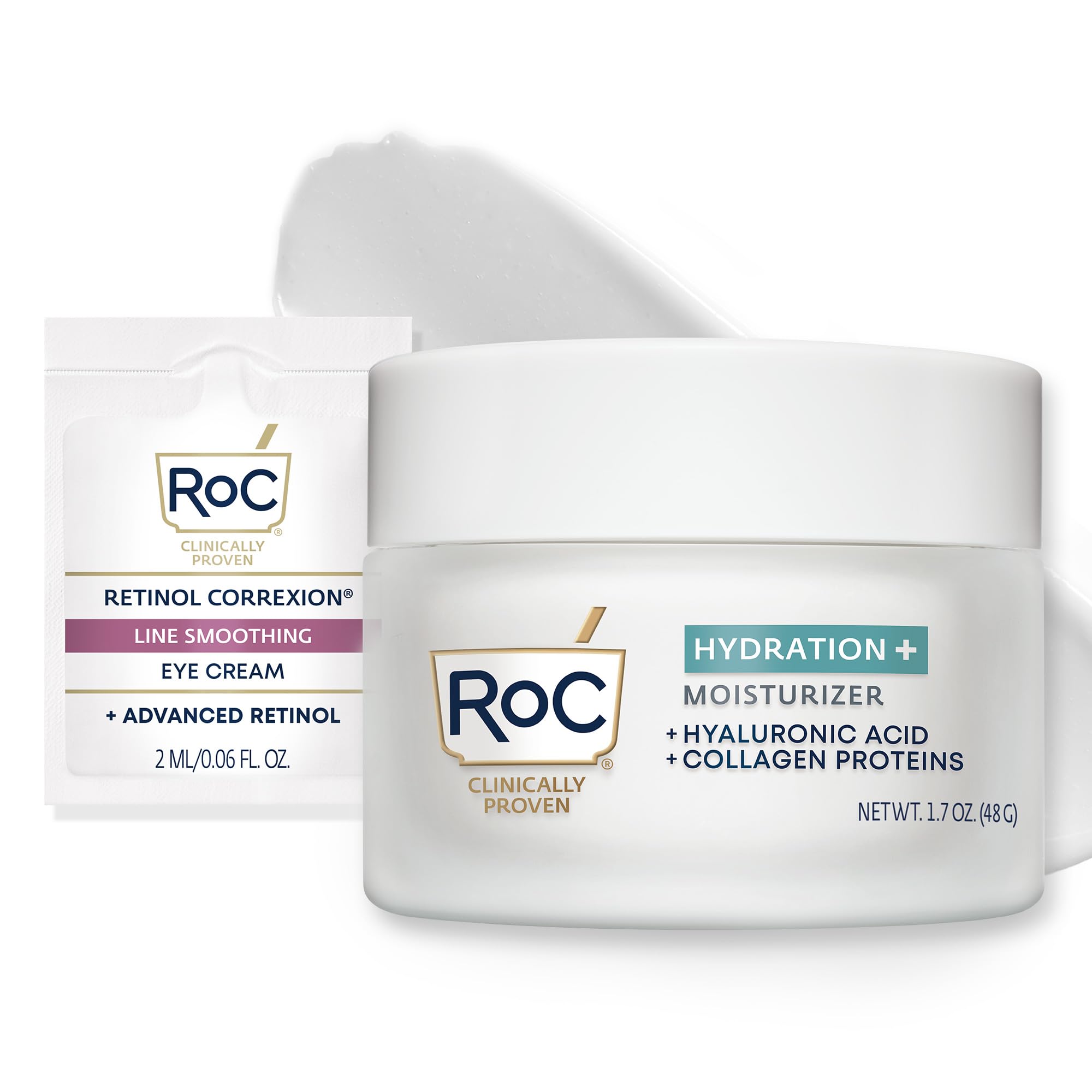 Crema Facial Hidratante Roc Hydration+ Con Ácido Hialurónico 50 Ml - Venta Internacional.