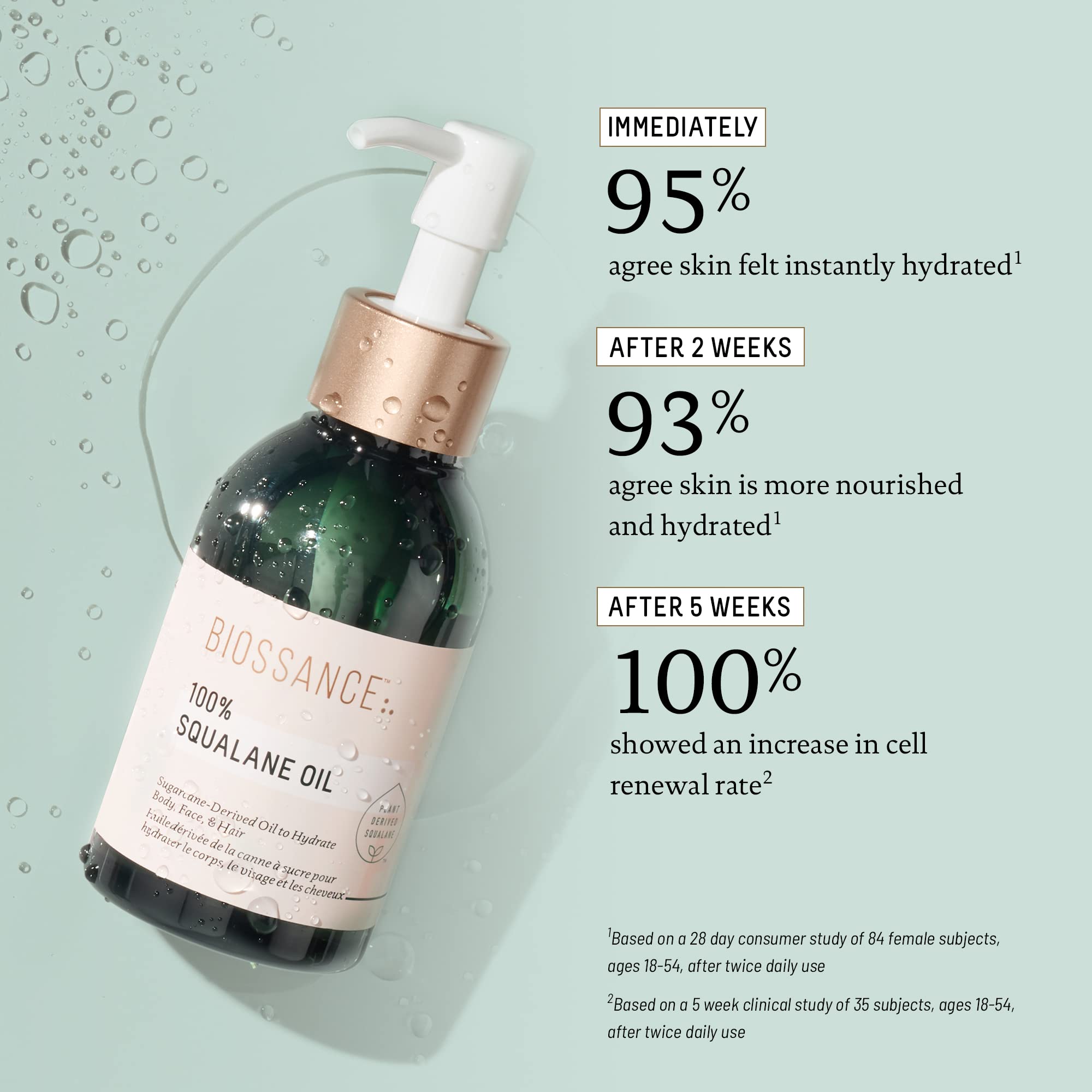 Foto 6 pulgar | Aceite Biossance 100% Escualano Sostenible Para Uso Facial Y Corporal, 100 Ml - Venta Internacional.