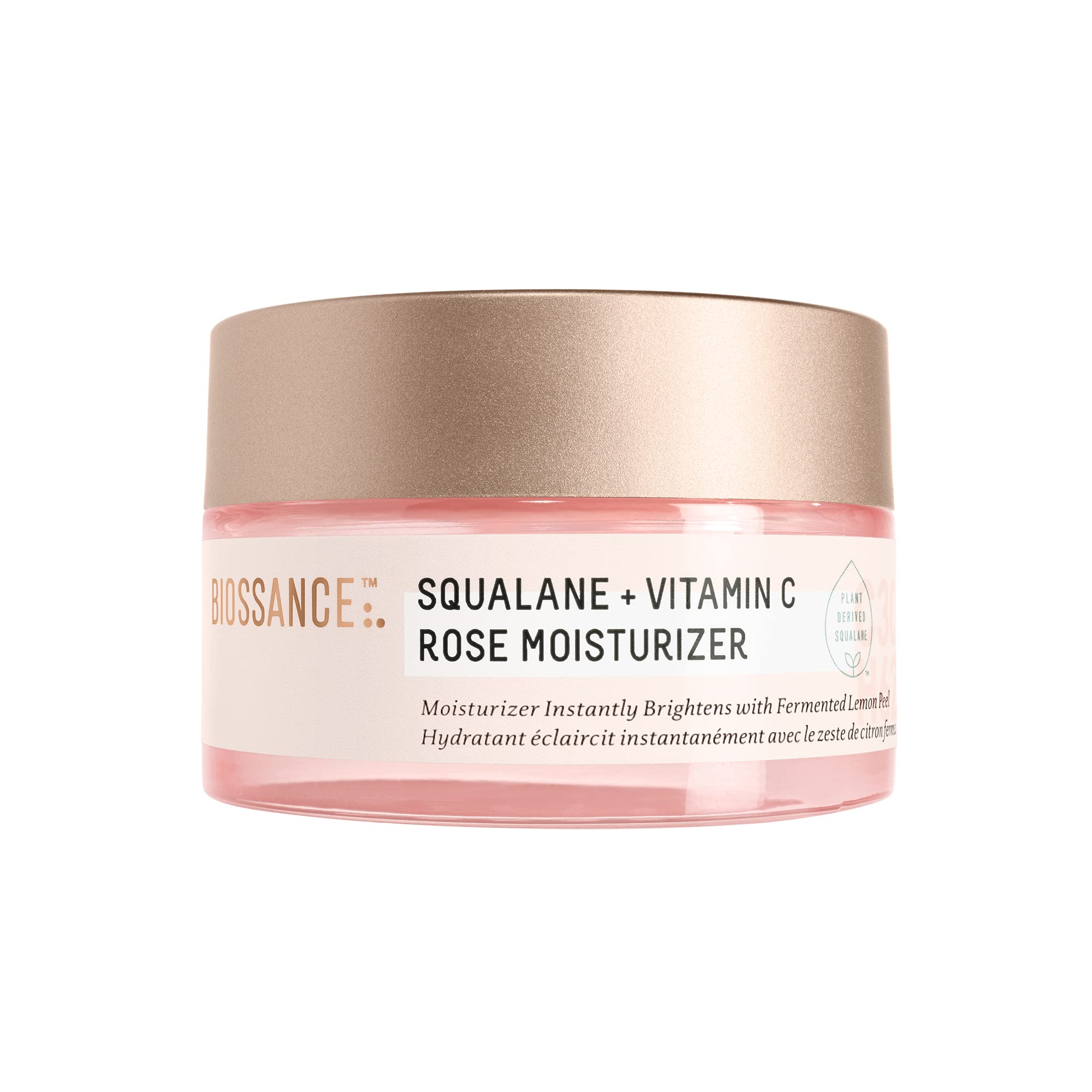 Crema Hidratante Biossance Squalane + Vitamina C Rosa 50 Ml - Venta Internacional.